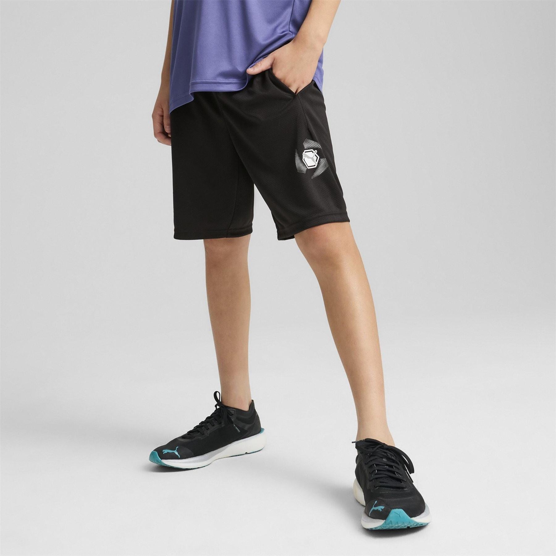 Puma Active Sports Graphic Poly Shorts B Gym Short Unisex Kids