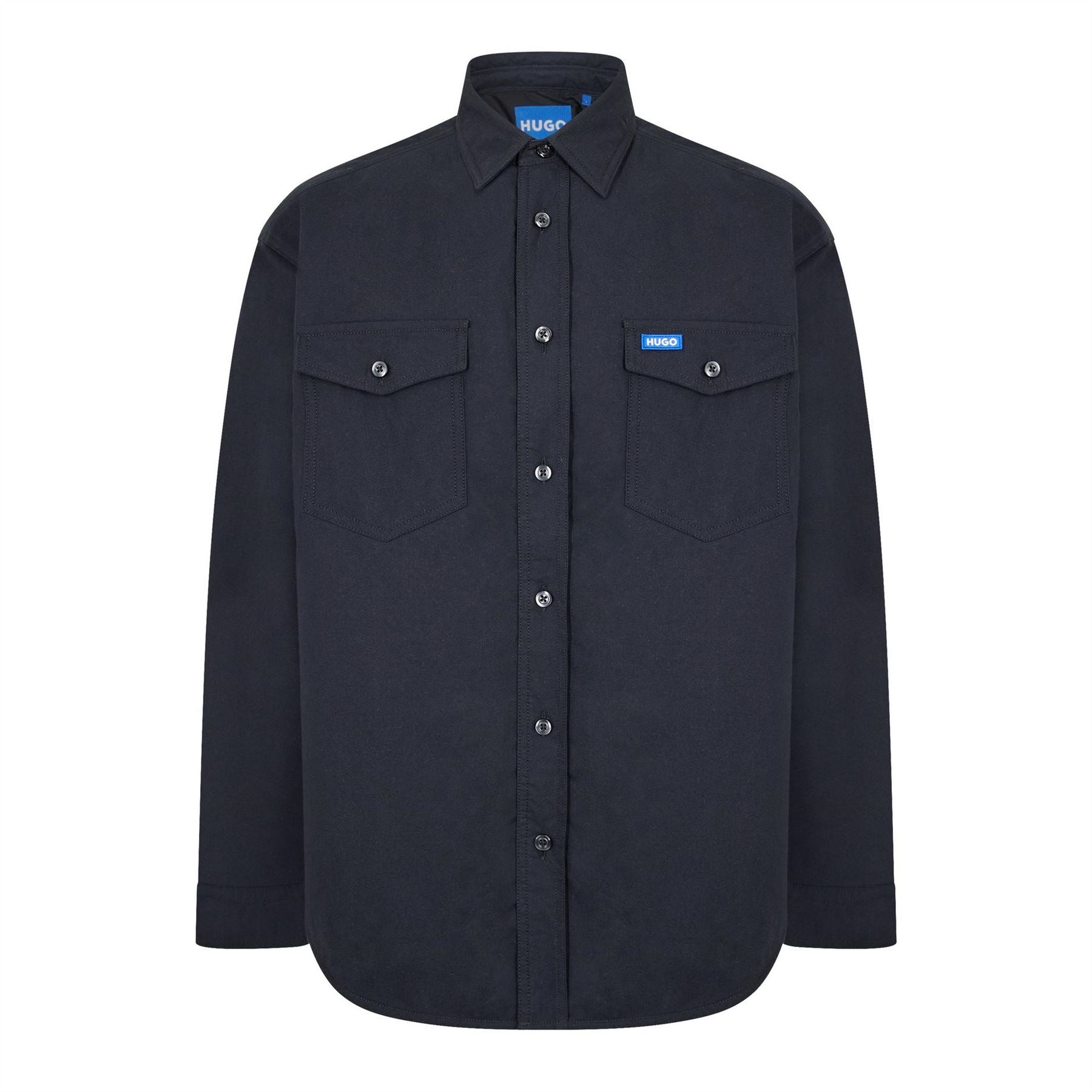 Hugo Ebad Padded Overshirt with Logo Badge