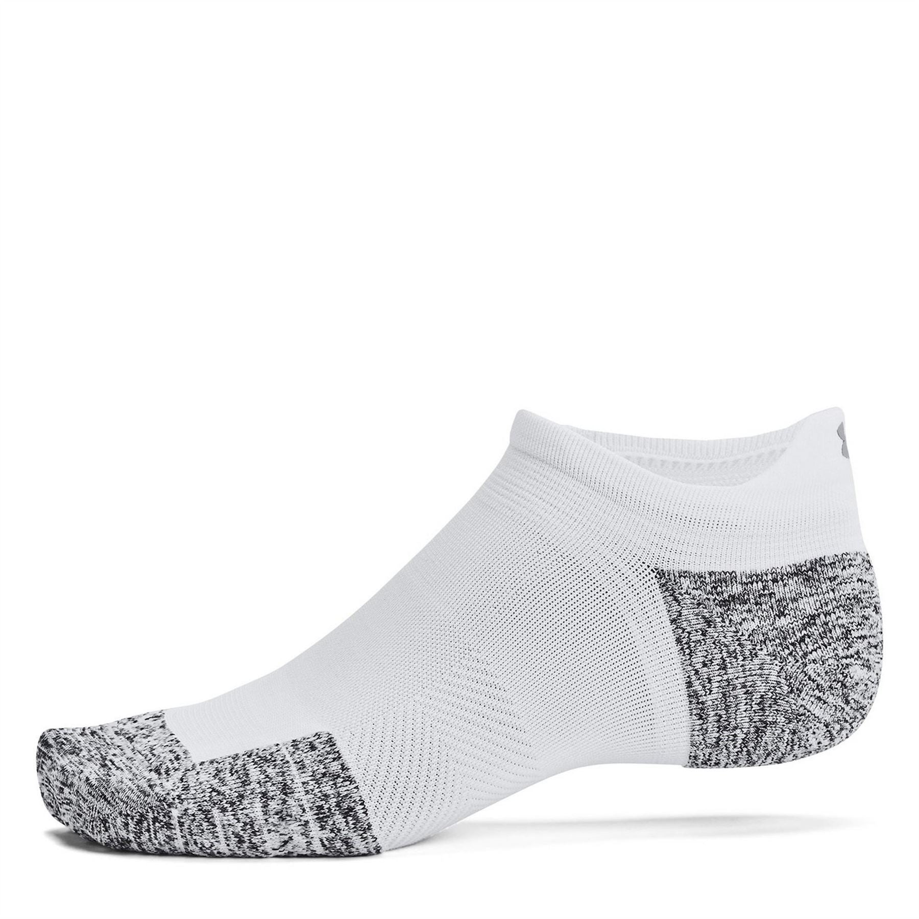 Under Armour Adults Armourdry Run Cushion Pack Trainers Socks