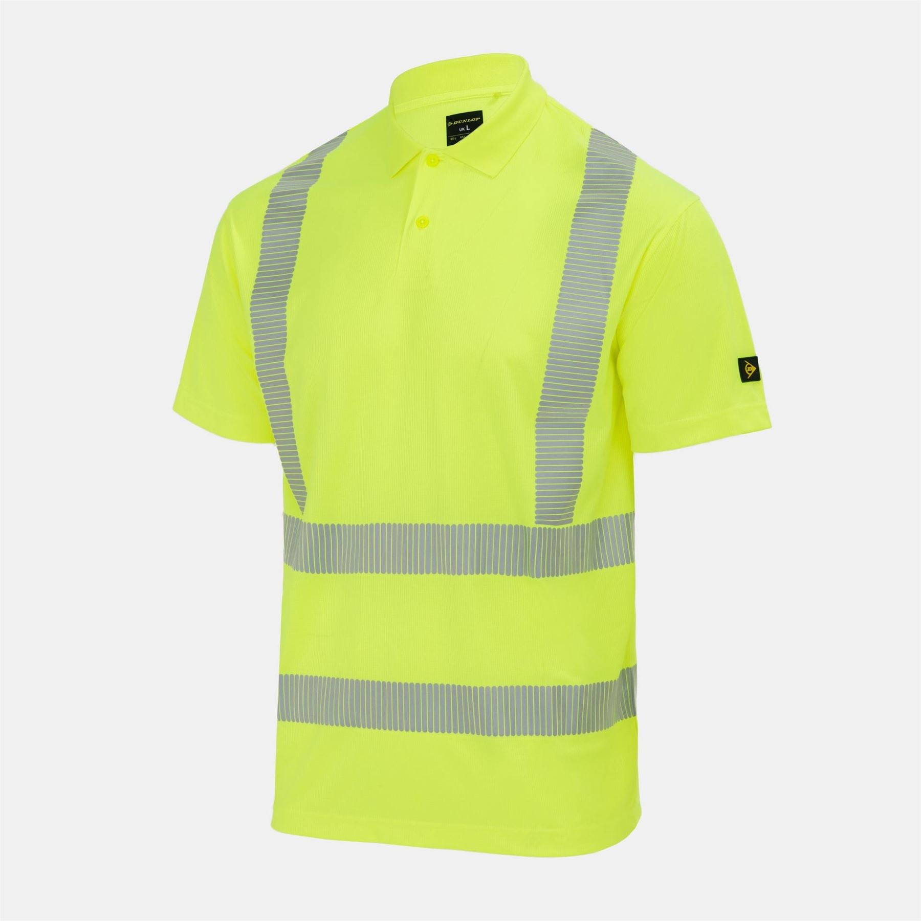 Dunlop Hi Vis Reflective Short Sleeve Polo