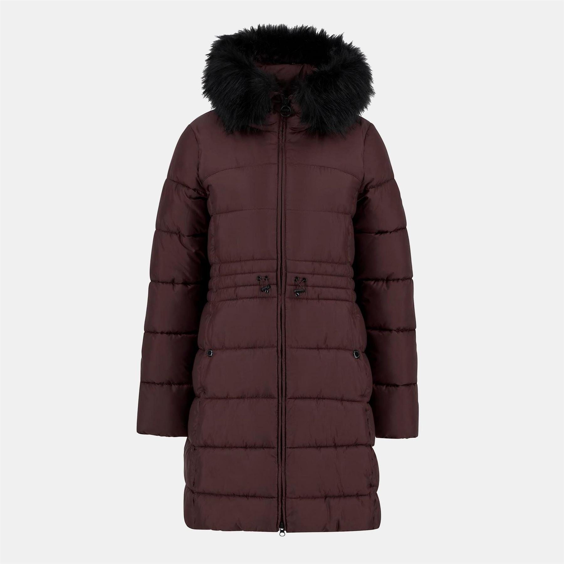 Barbour International Anastasia Detachable Hood Slim Fit Medium Puffer Jacket