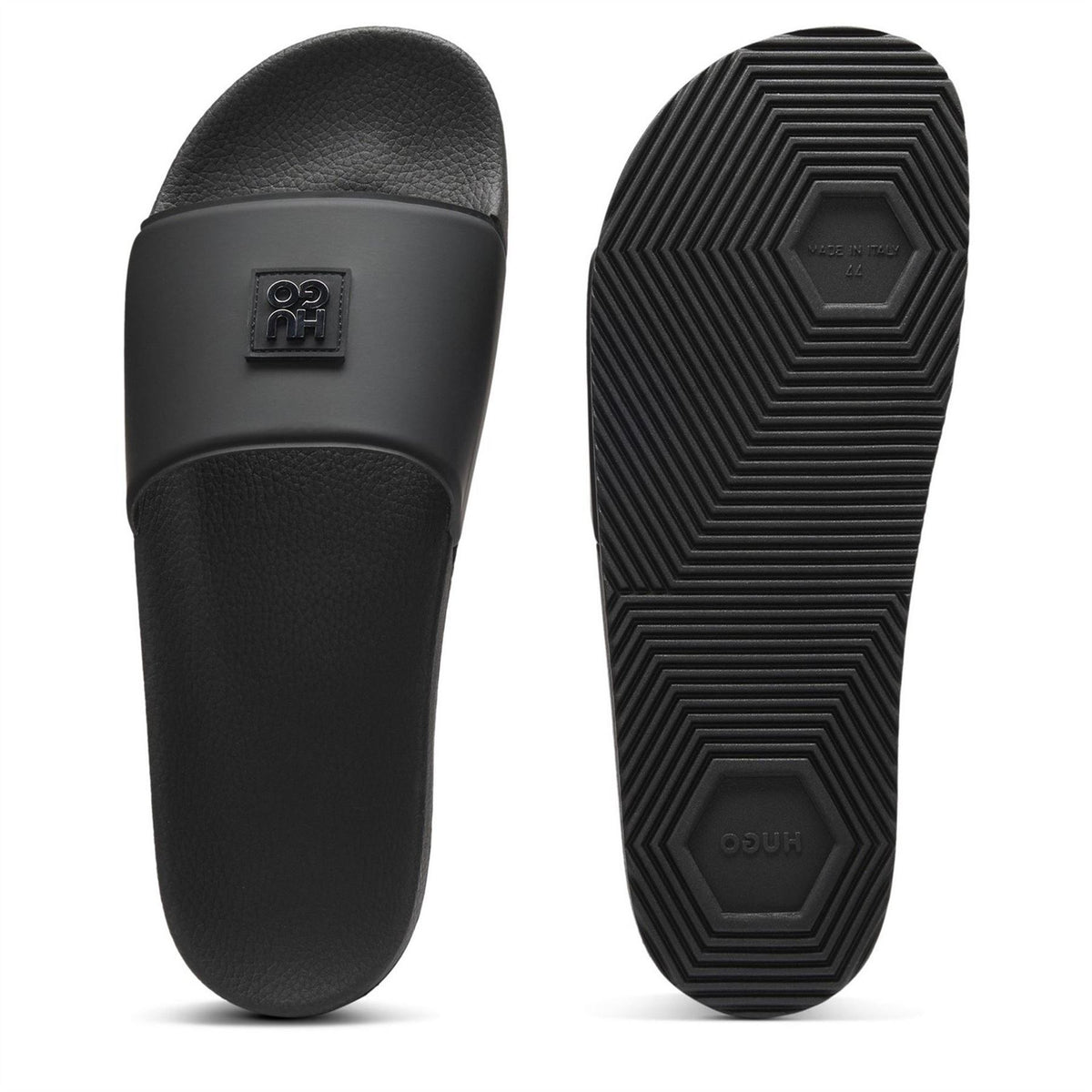 Hugo Iconic Metal Stacked Logo Sliders