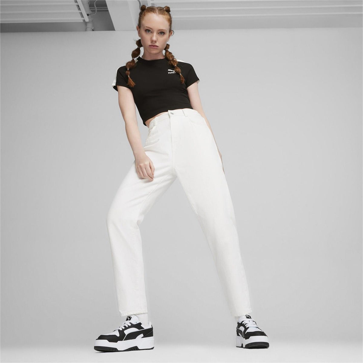Puma Cropped Crew Neck Regular Fit T-Shirt