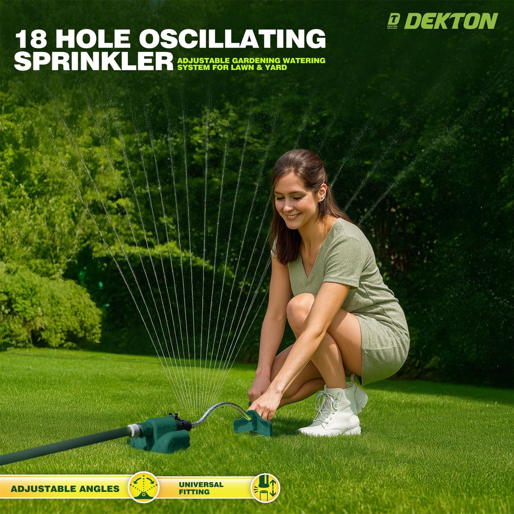 Dekton Hole Oscillating Garden Sprinkler