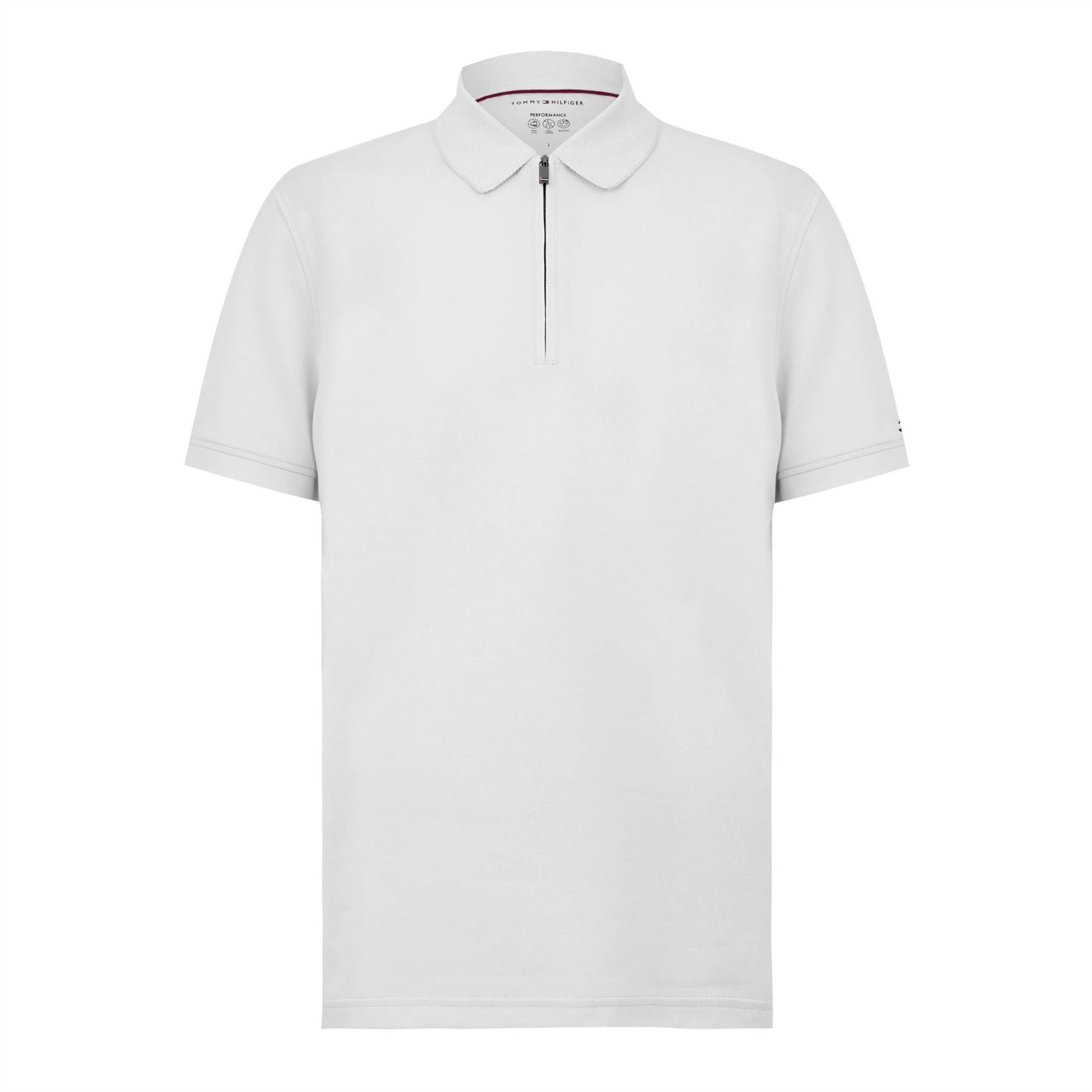 Tommy Hilfiger Dc Zipped Short Sleeve Polo Shirt