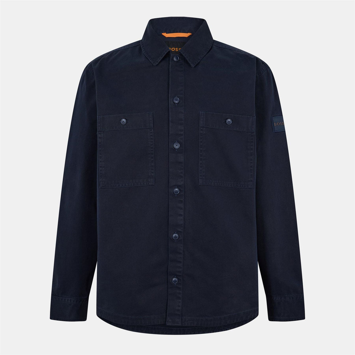 Boss Collared Neck Long Sleeve Cuff Regular Fit Shirt