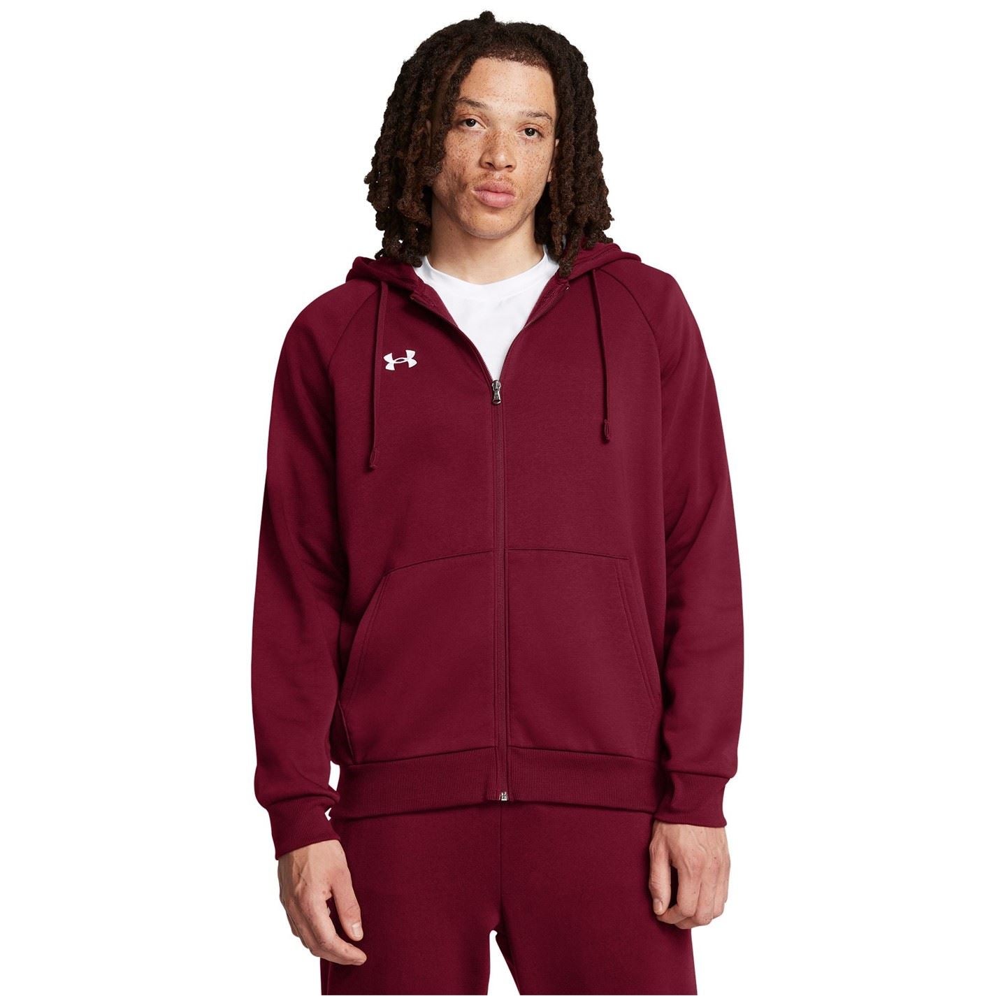 Under Armour Mens Armour Ua Rival Fleece Full Zip Hoodie