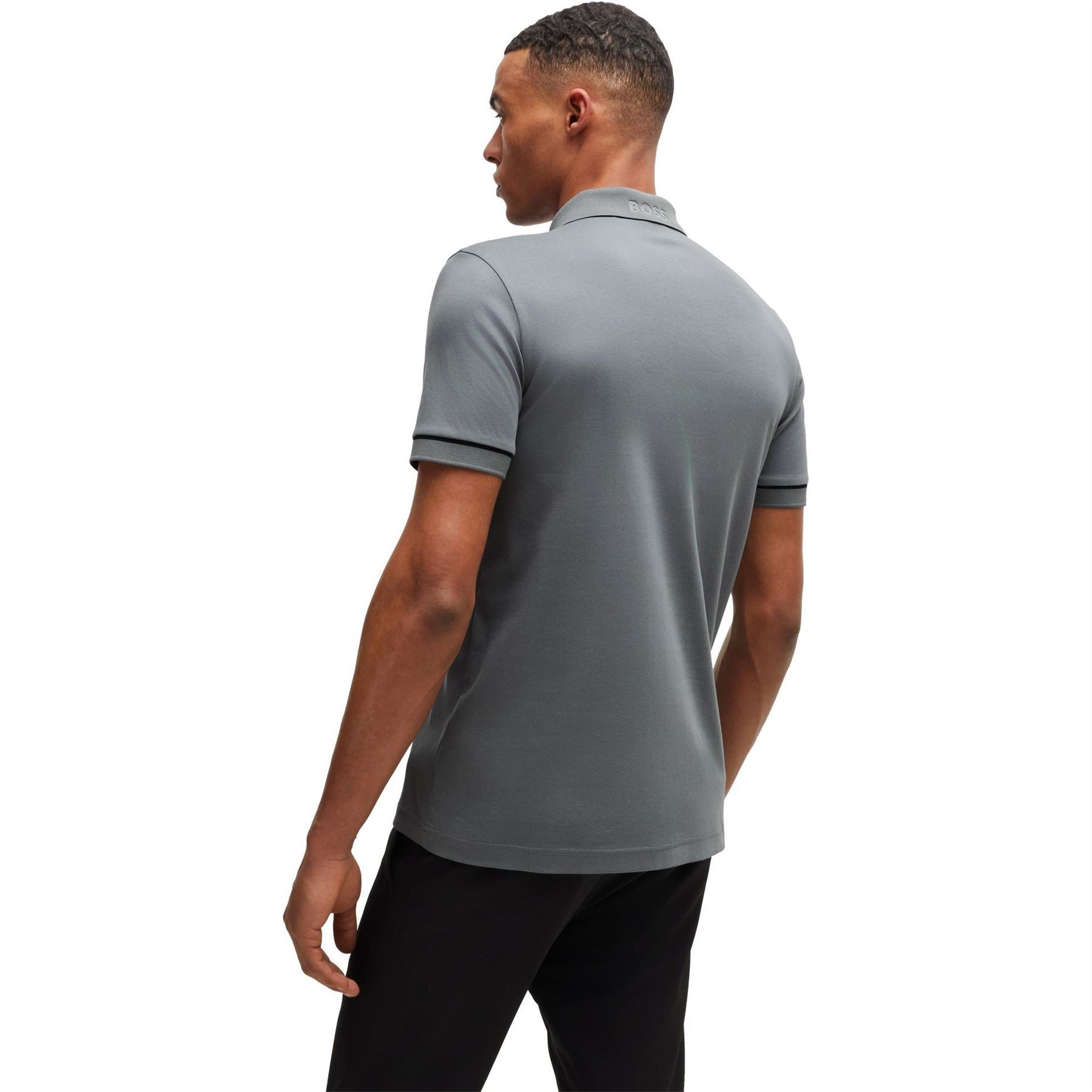 Boss Paule Cotton Short Sleeve Slim Fit Polo Shirt