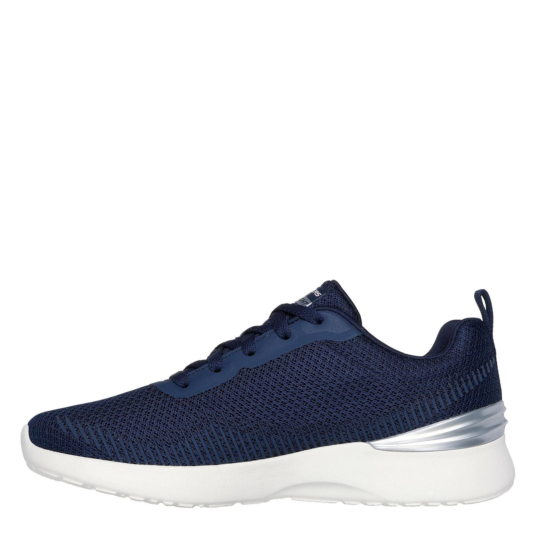 Skechers Womens Print Mesh Lace Up W Memory Foa Slip On Trainers