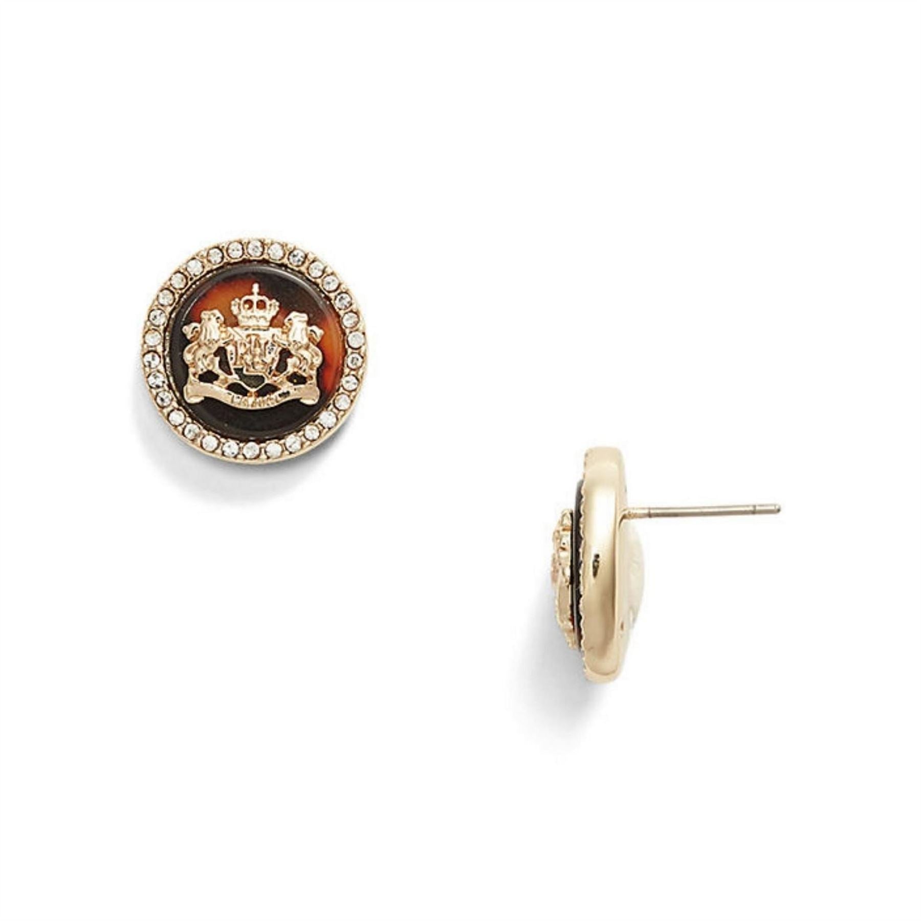 Lauren by Ralph Lauren Ralph Lauren Tortoise  And  Gold Logo Stud Earrings