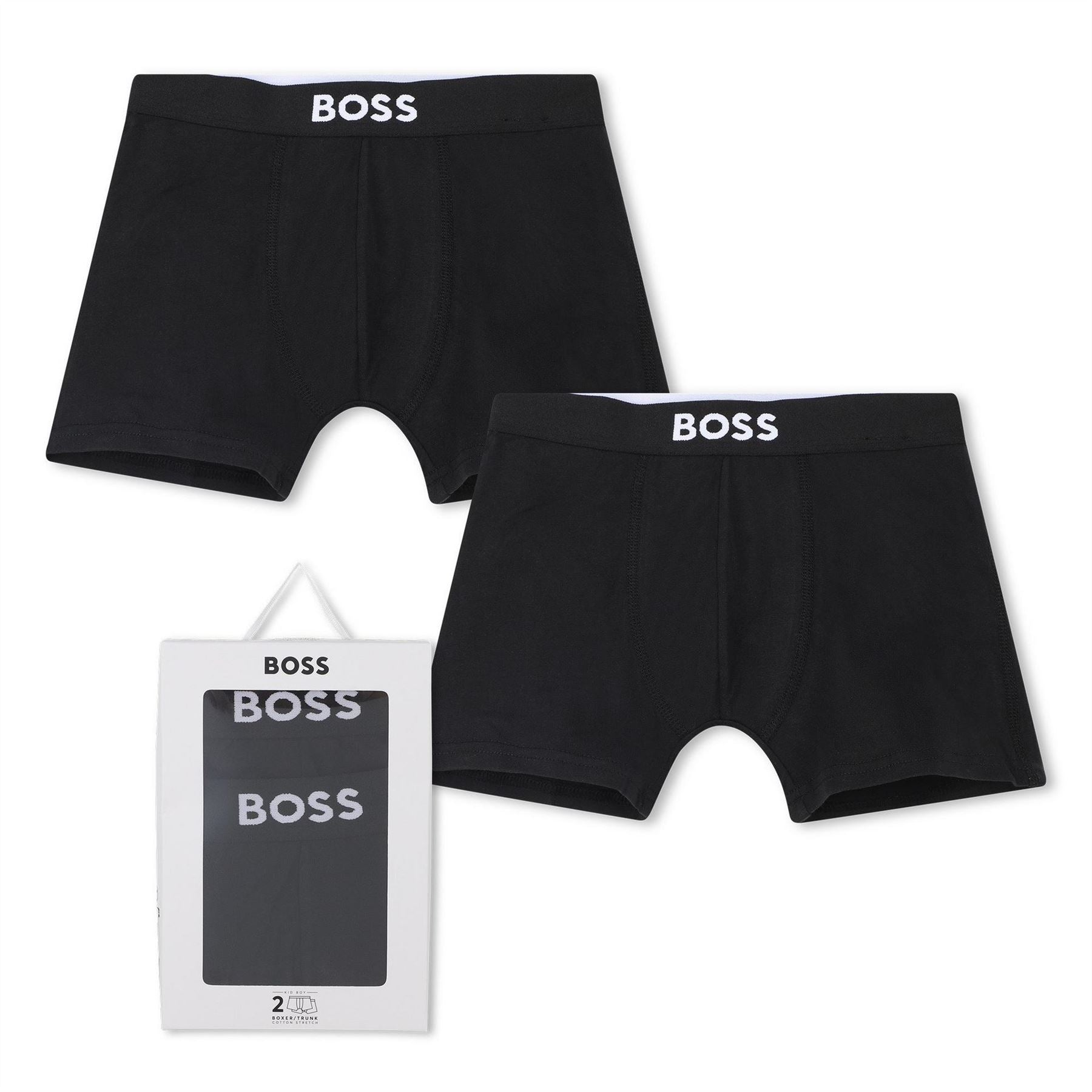 Boss 2 Pack Lettering Boxer Brief