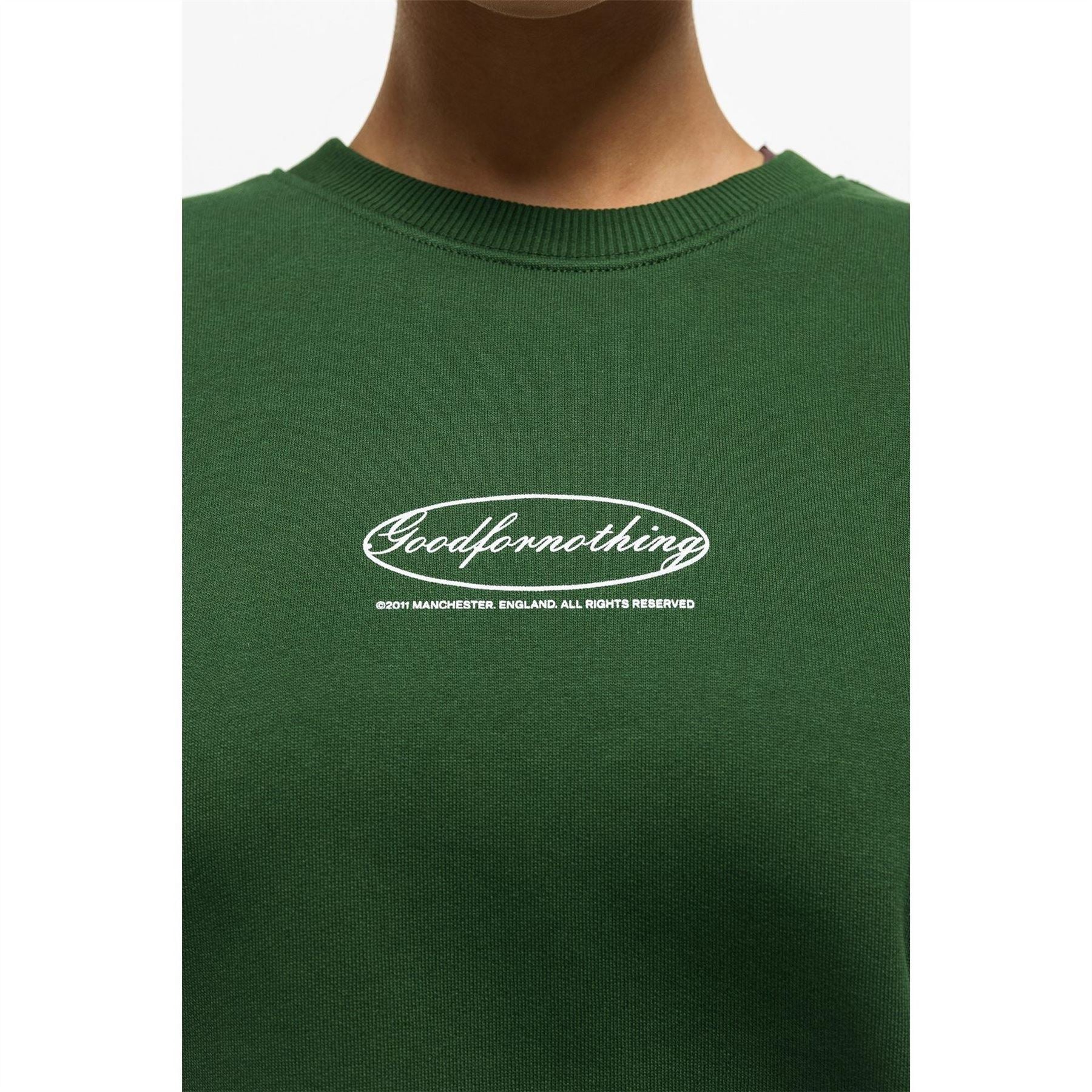Good For Nothing Oval Sweatshirt Dark Green