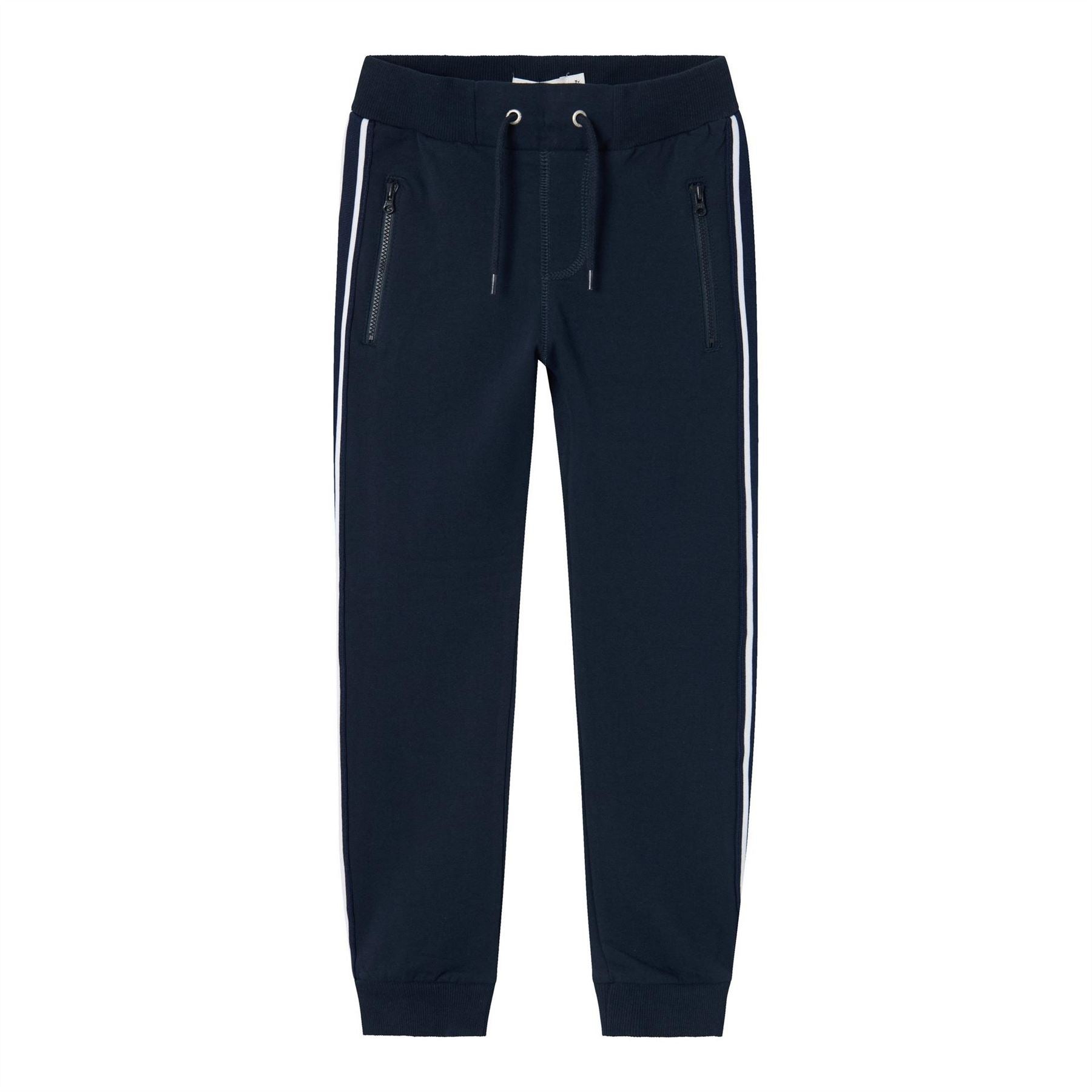 Name It It Bru Side Stripes Solid Patterned Sweatpants