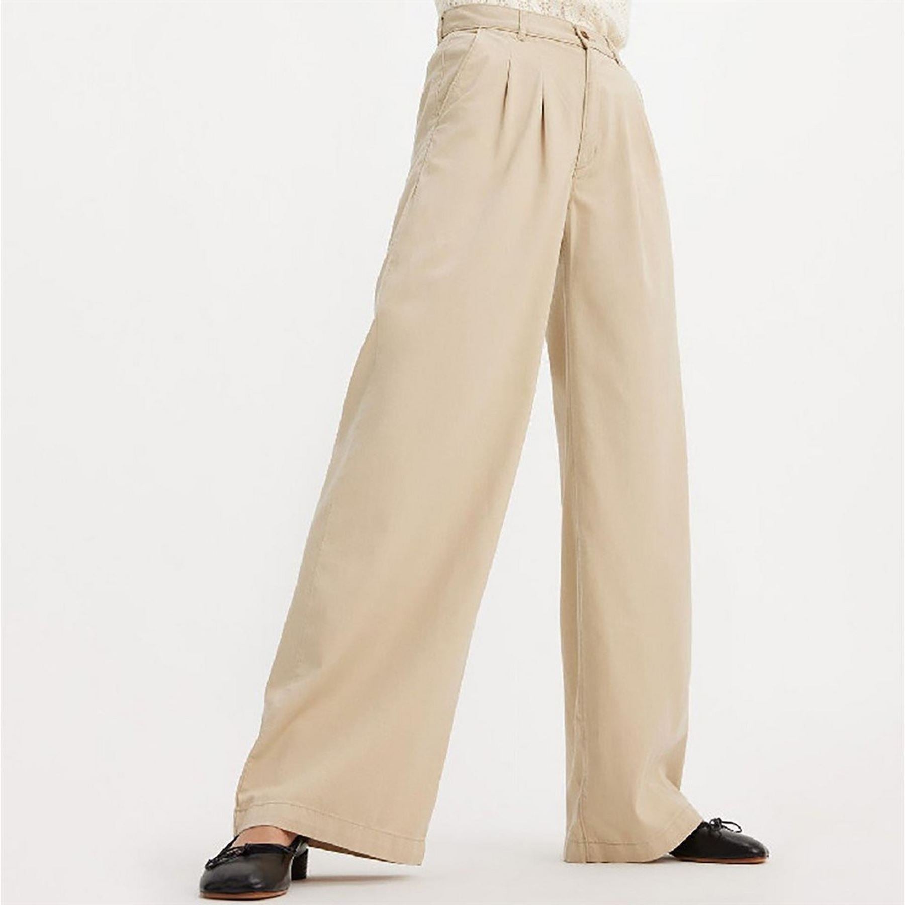 Levis Pleated Safari Wide Leg Trousers