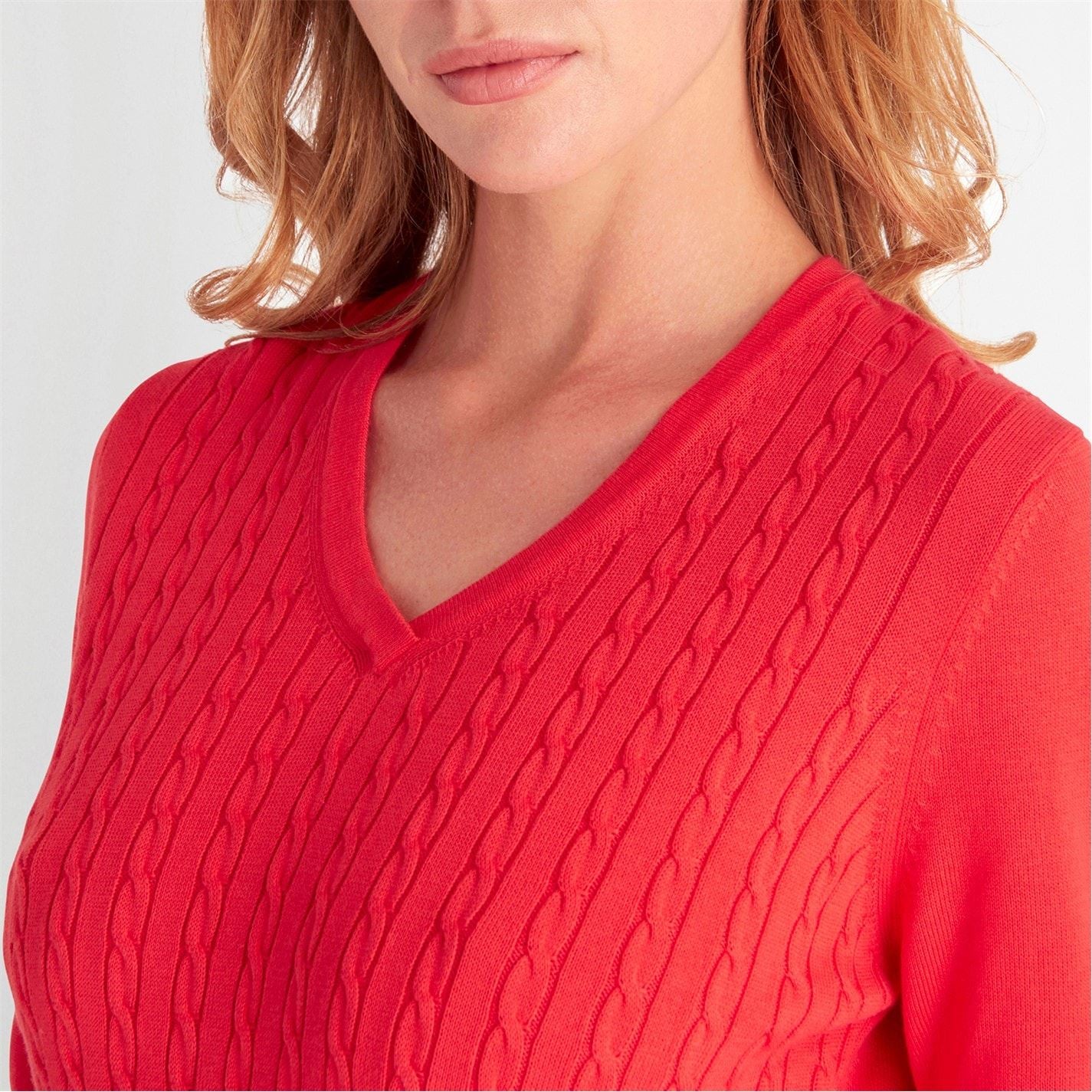 Calvin Klein Golf Regular Fit V-Neck Long Sleeve Sweater