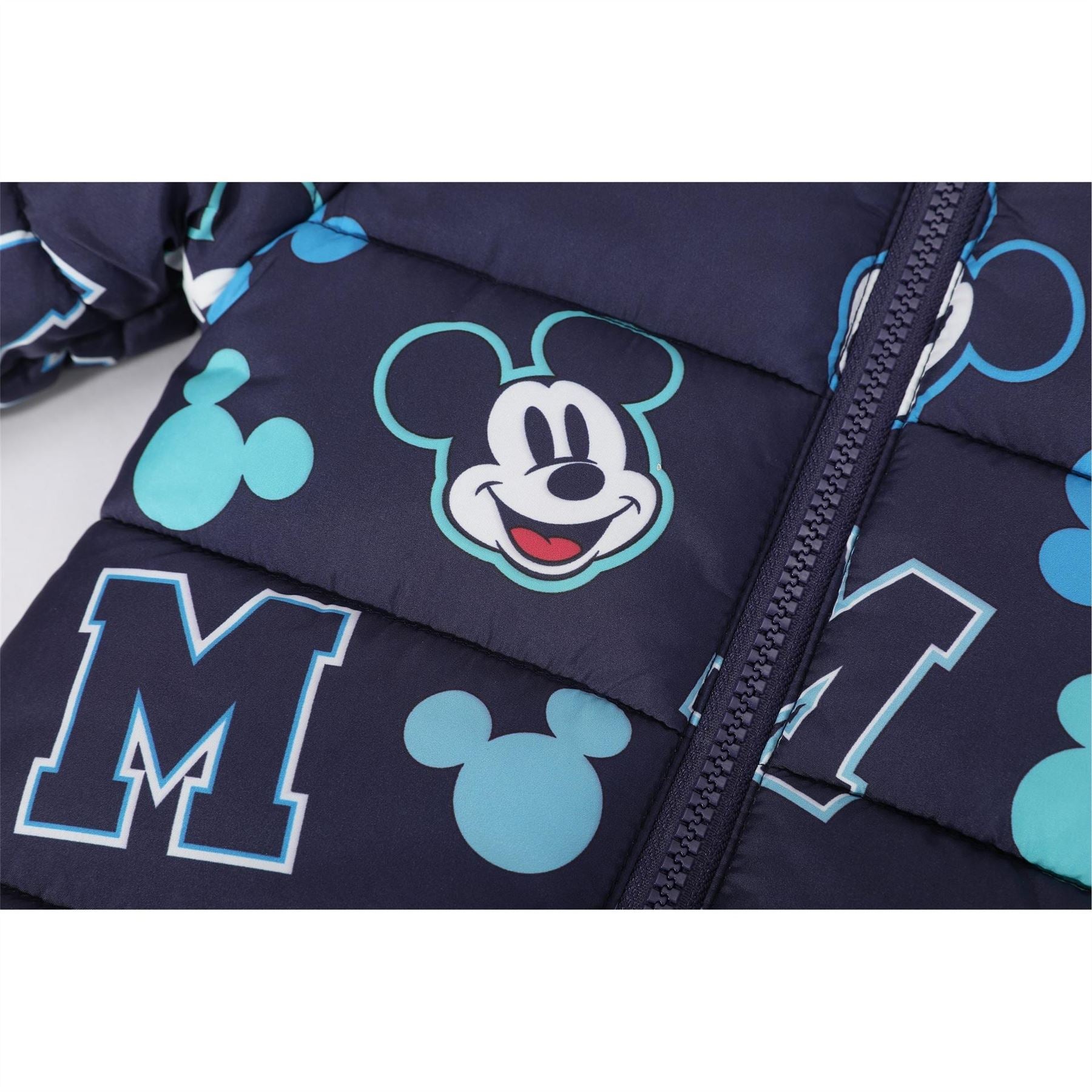 Character  Hooded Long Sleeve Short Puffer Jacket