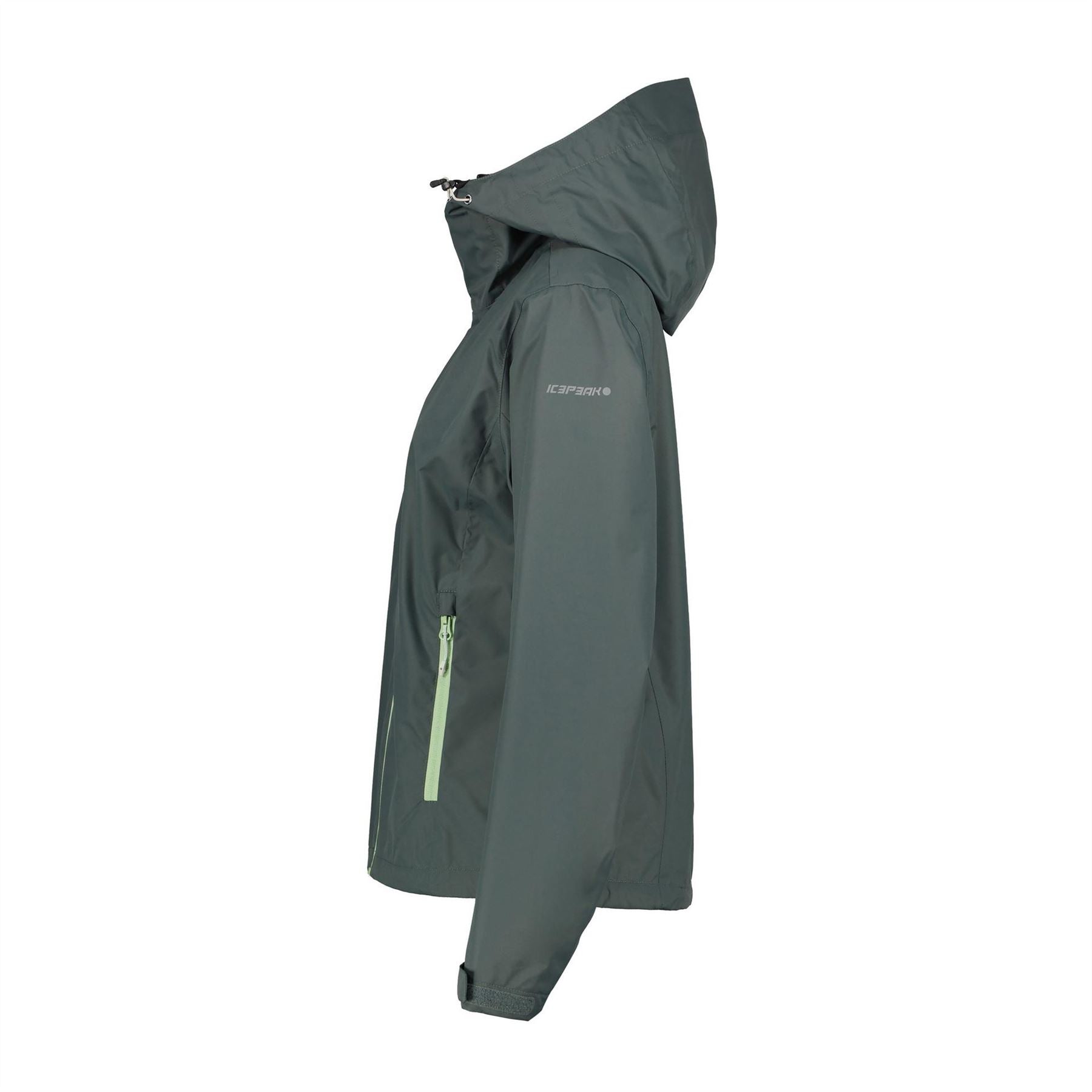 Icepeak Branchville Hooded Solid Patterned Rain Jacket