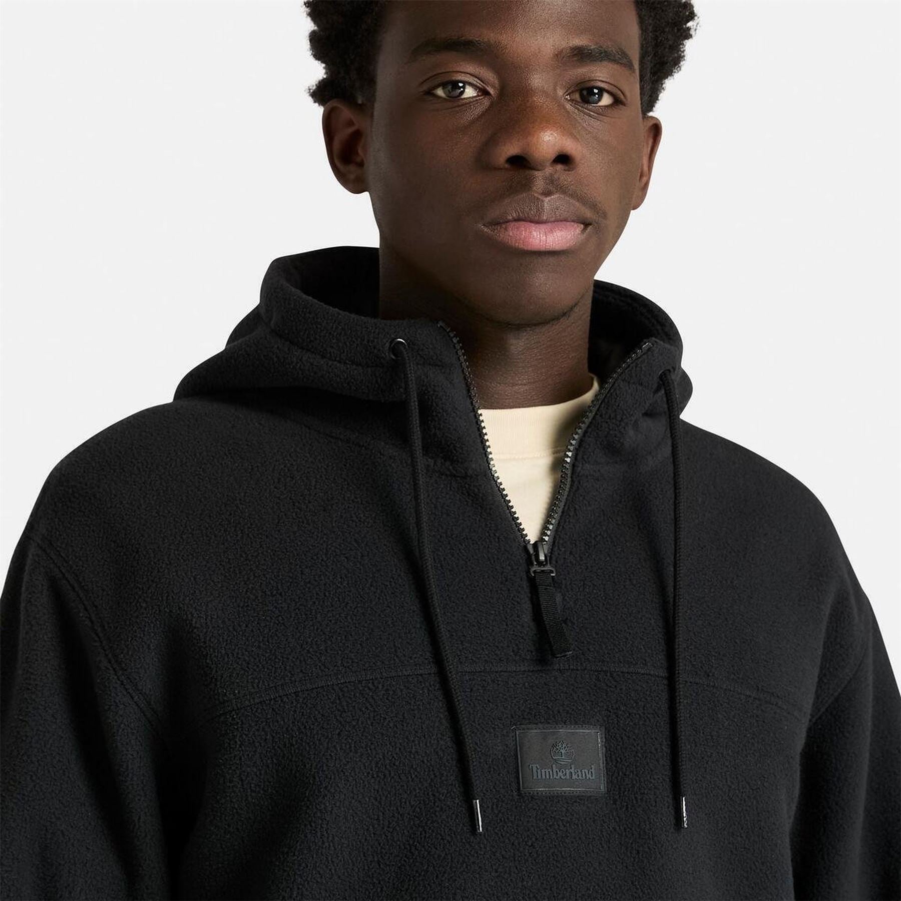 Timberland Polar Badge Hooded Long Sleeve Sweatshirt