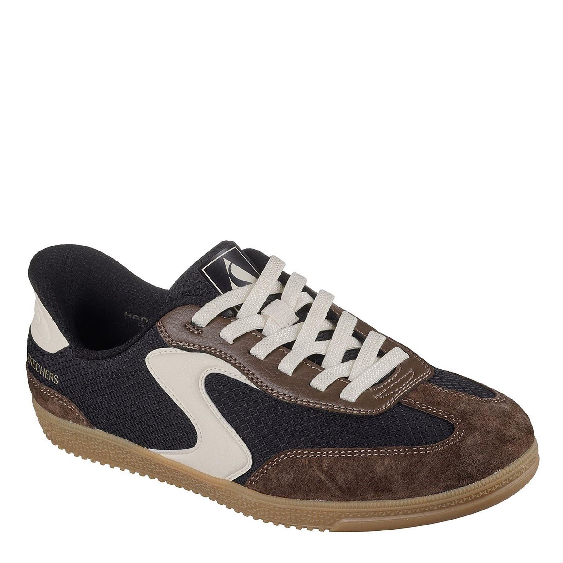Skechers  And  Suede Overlay Bungee Low Top Trainers Womens