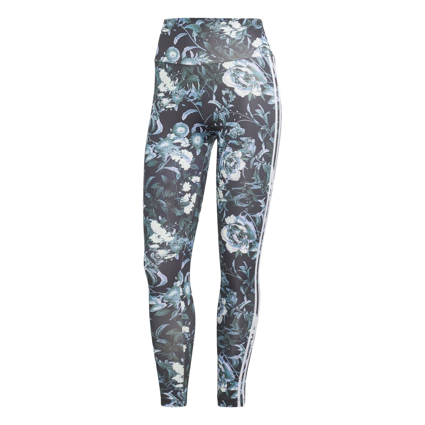 adidas Originals Flwer Side Stripes Floral Patterned Leggings