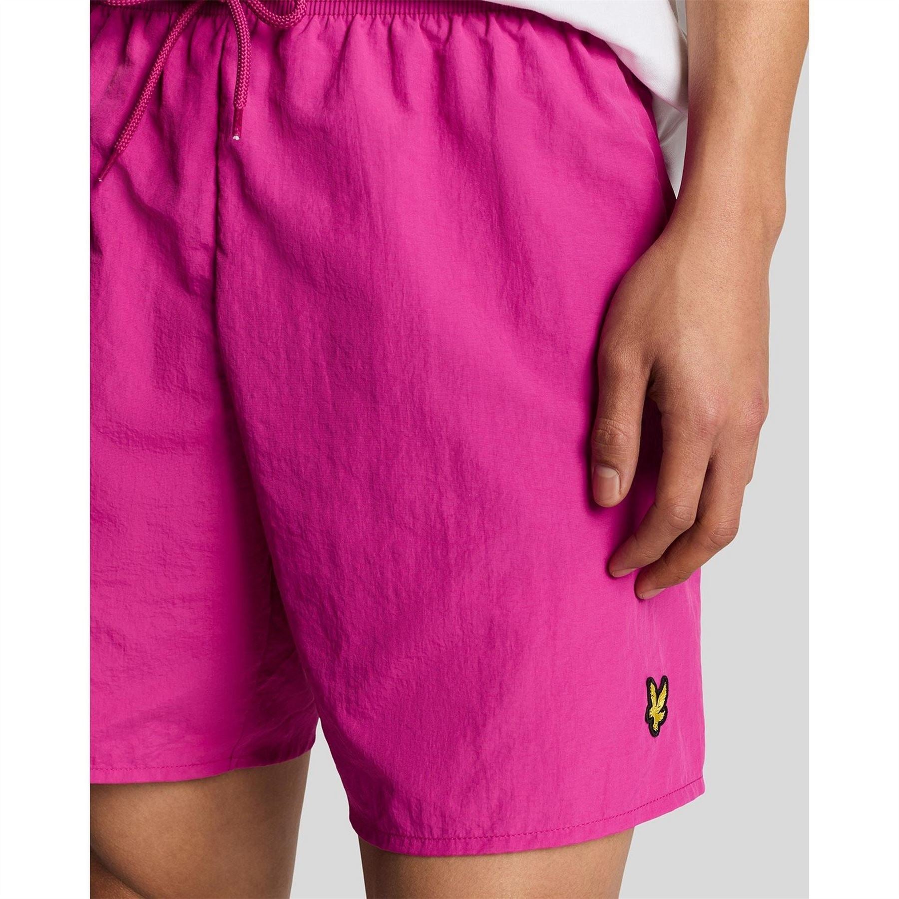 Lyle and Scott Plain Swimming Logo Print Shorts