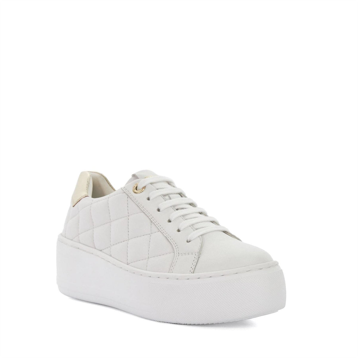 Dune London Elizas Quilted Wedge Heel Trainers