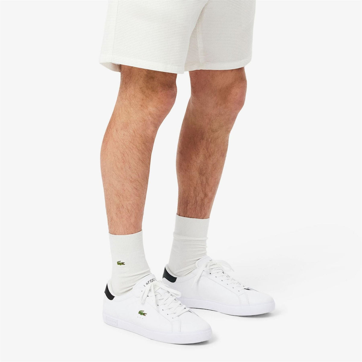 Lacoste Powercourt Low Top Crocodile Print Sneakers