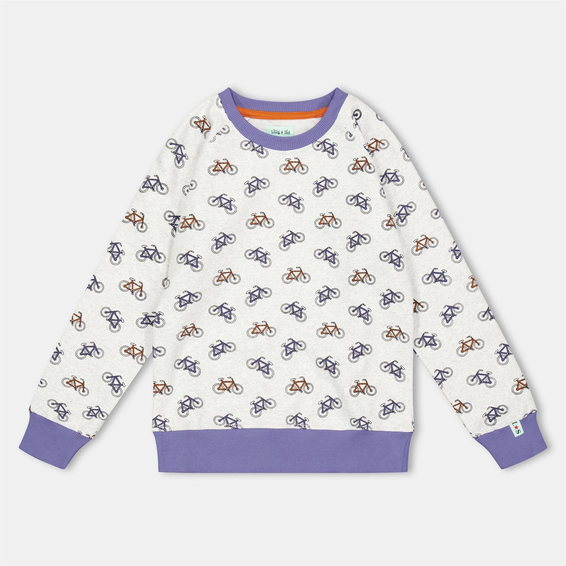 Lilly and Sid Kids Bicycle Crew Sweatshirt