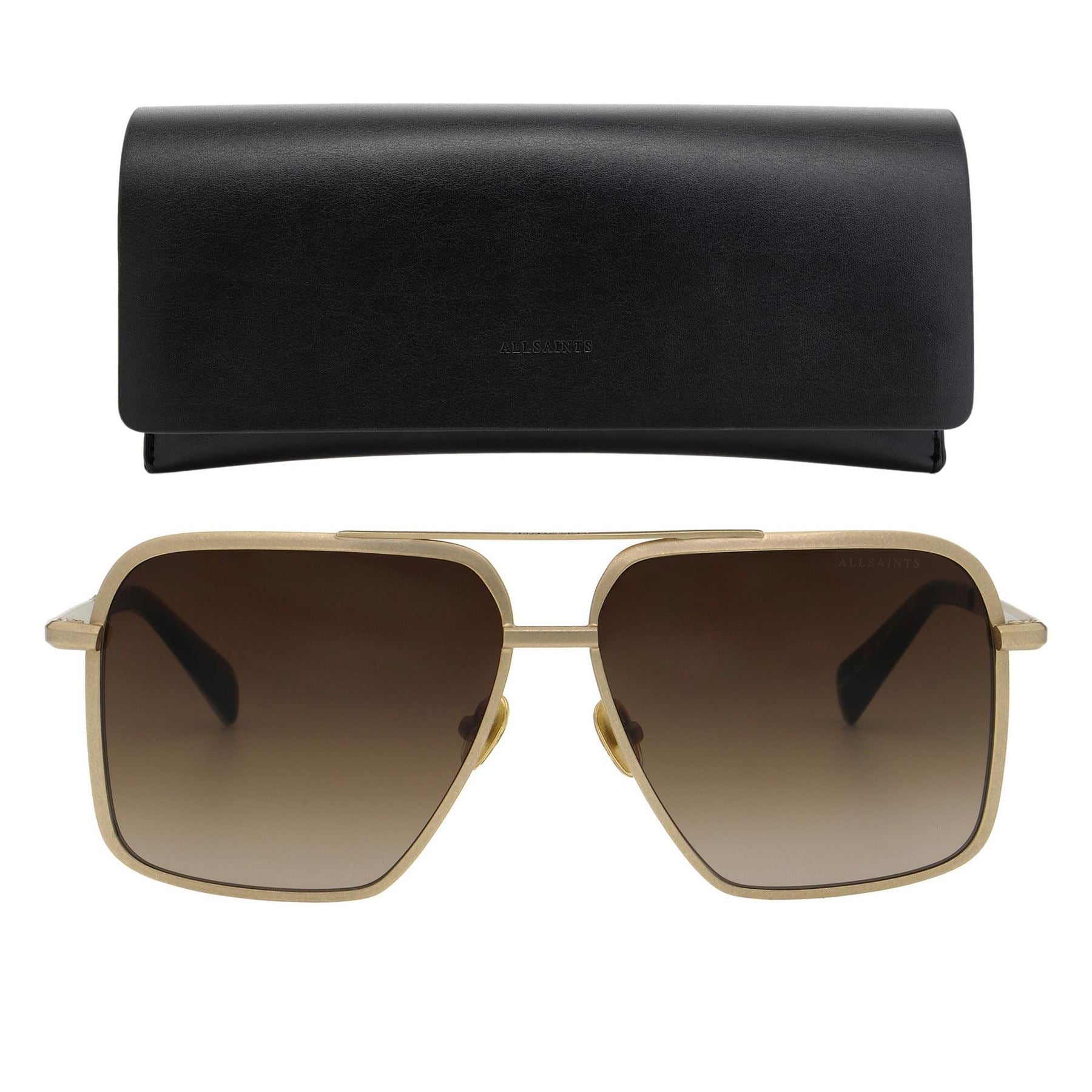 AllSaints Orien Double Bridge Navigator Sunglasses