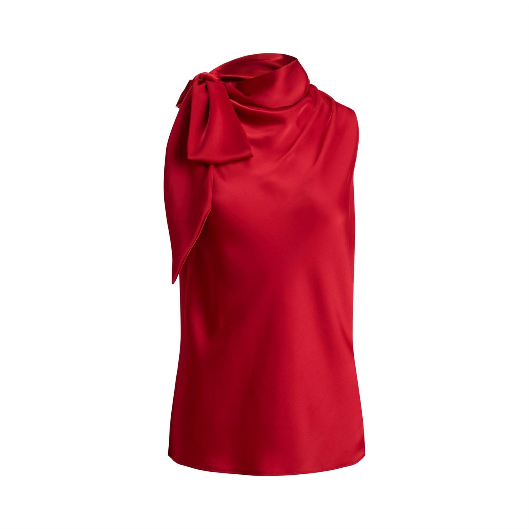 Lauren by Ralph Lauren Bow Sleeveless Blouse