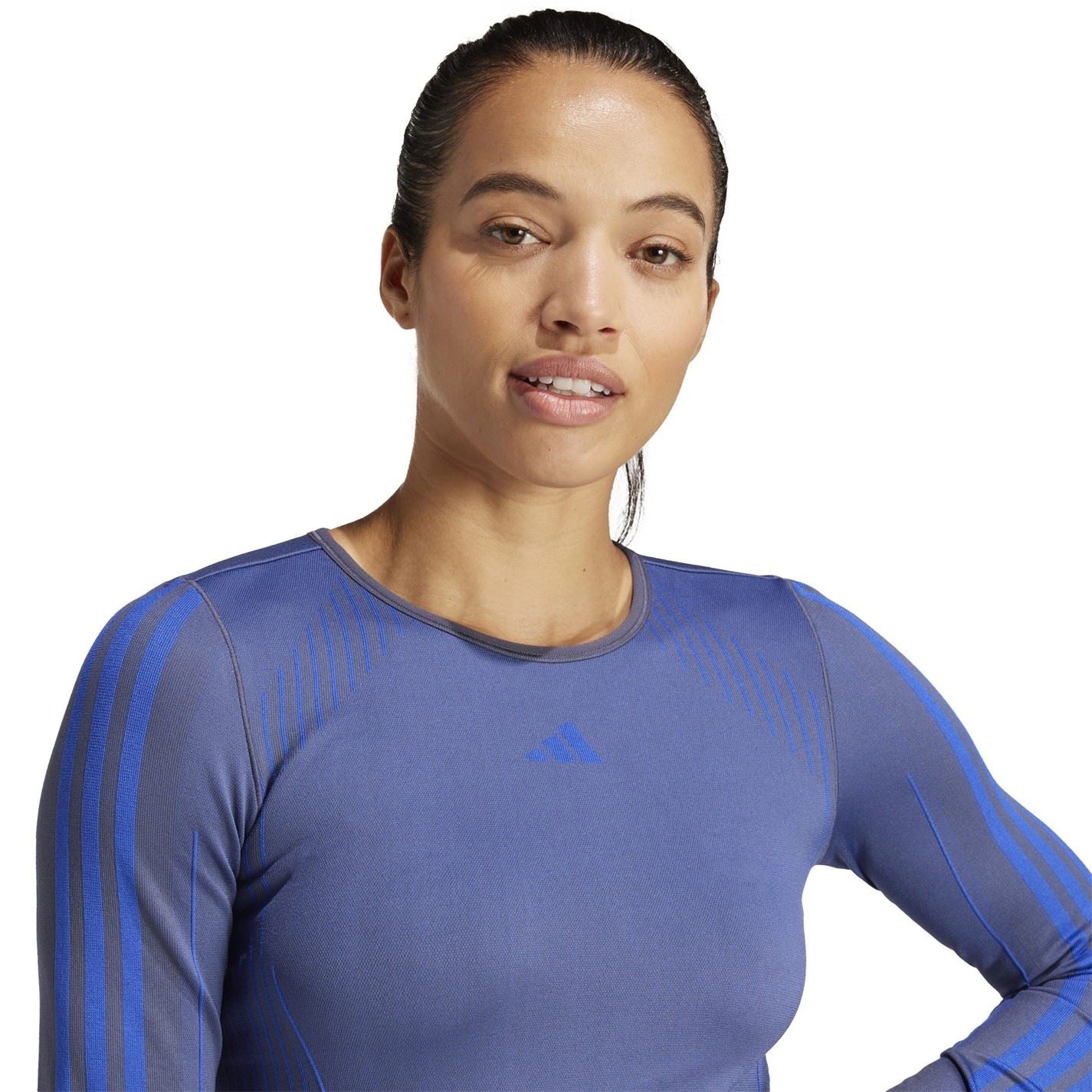 adidas Womens Knit Long Sleeve Gym Top