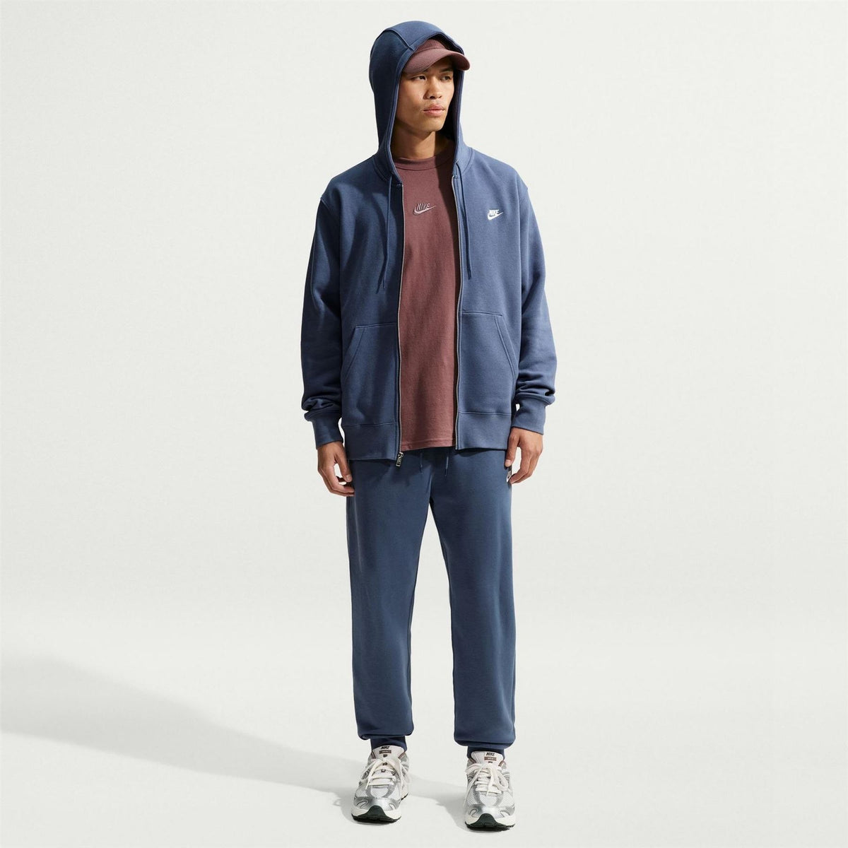 Nike Mens Sportswear Club Fleece Full Zip Hoodie