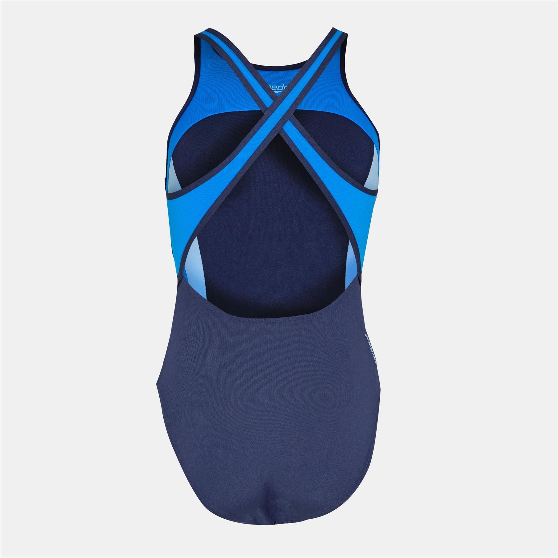 Speedo Color Block Regular Fit High Neck Swimsuit