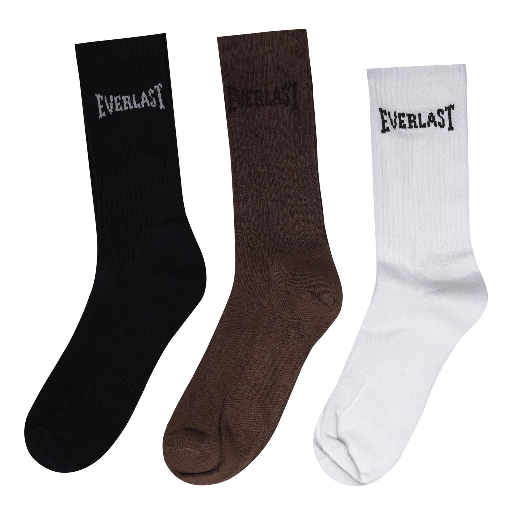 Everlast Mens 3 Pack Crew Socks