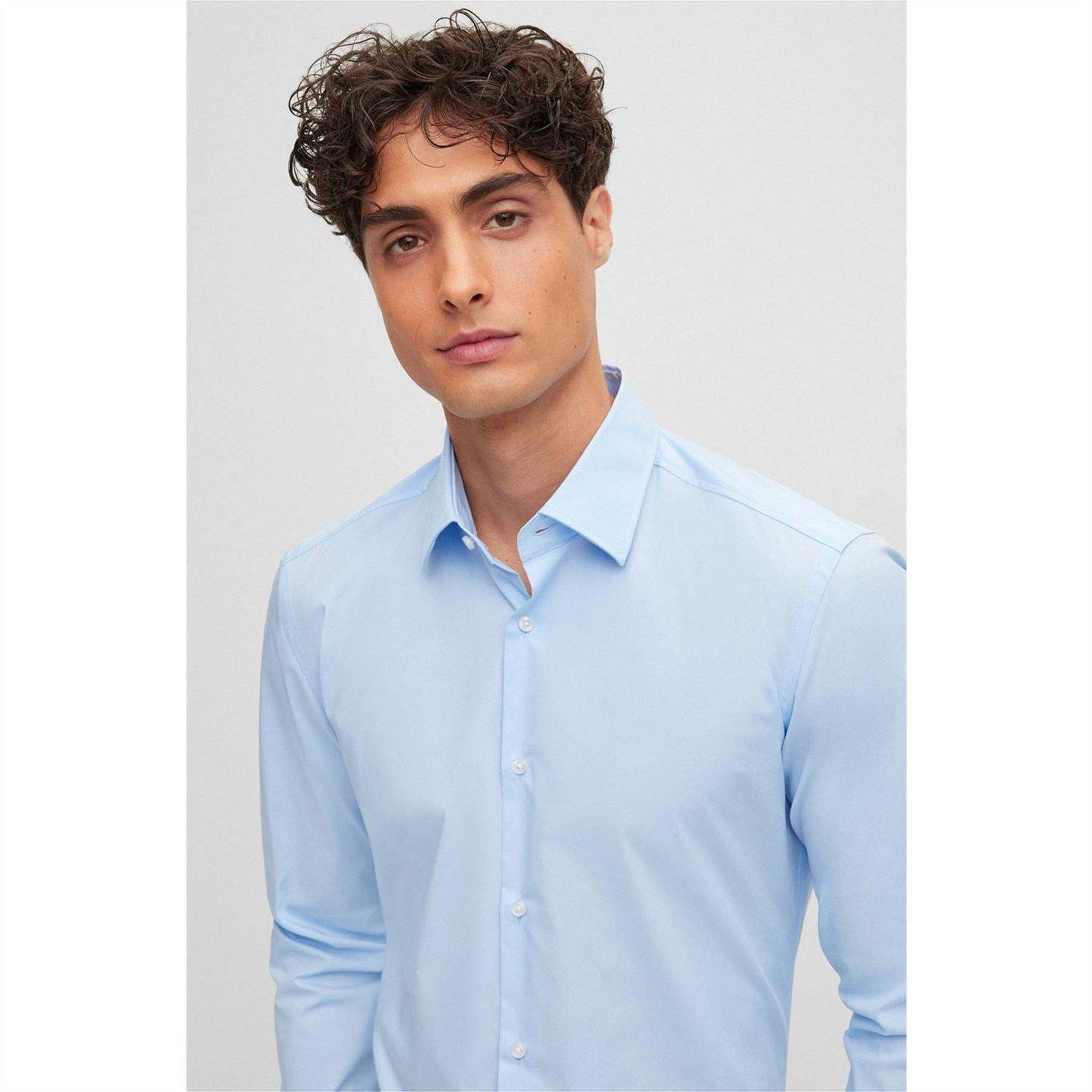 Boss Regular Fit Collared Neck Long Sleeve Oxford Shirt