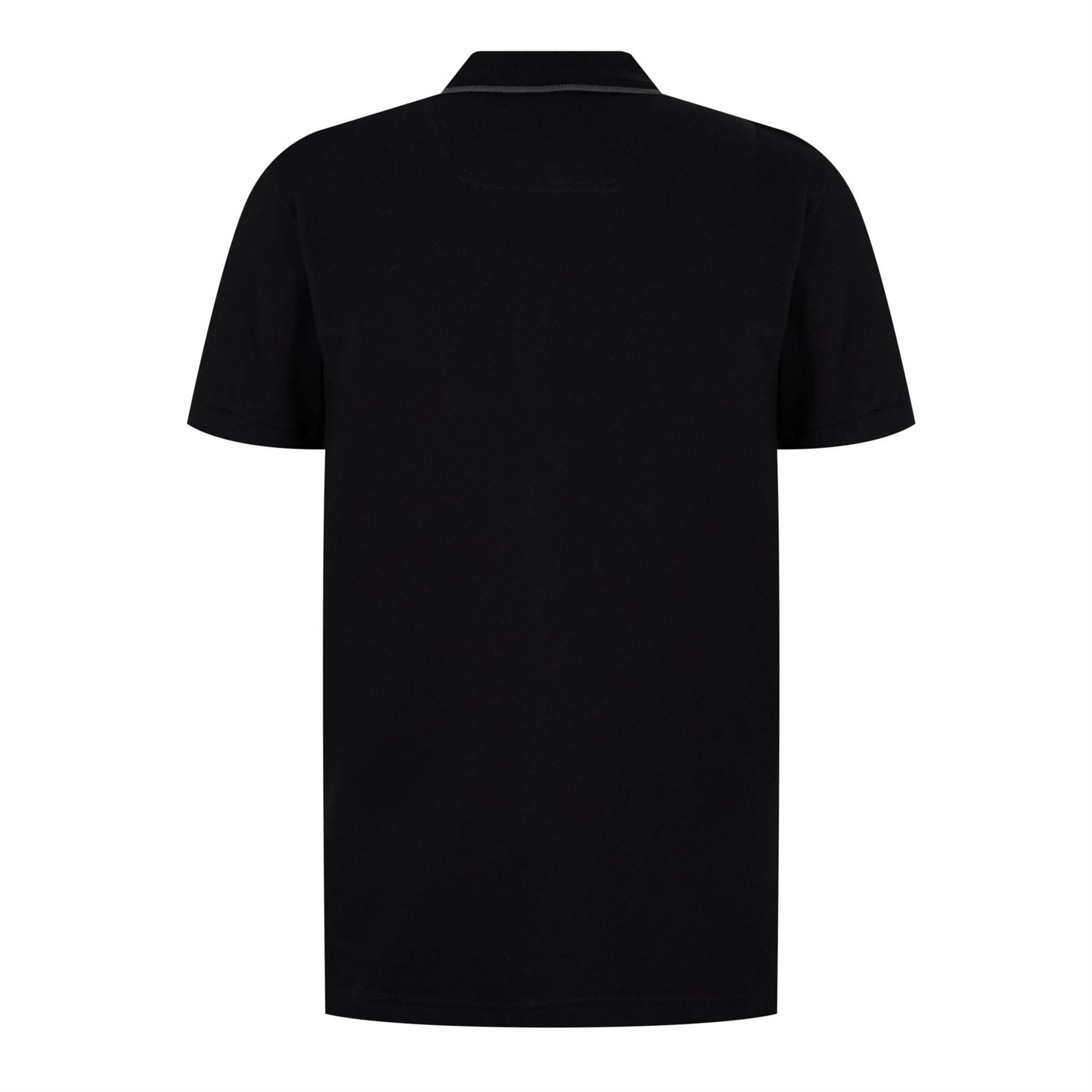Boss Philix Quarter Zip Cotton Short Sleeve Polo Shirt