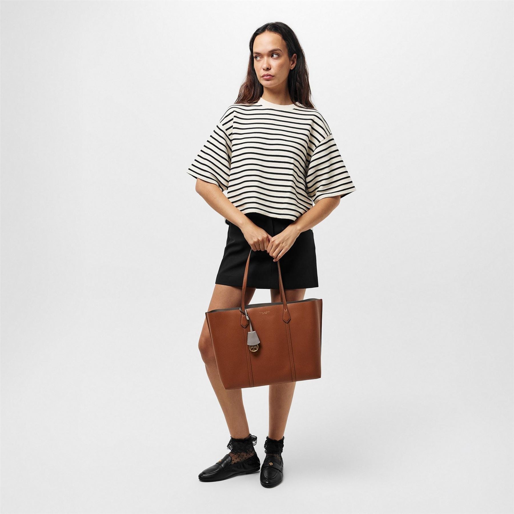 Tory Burch Leather Ballet Penny Loafers