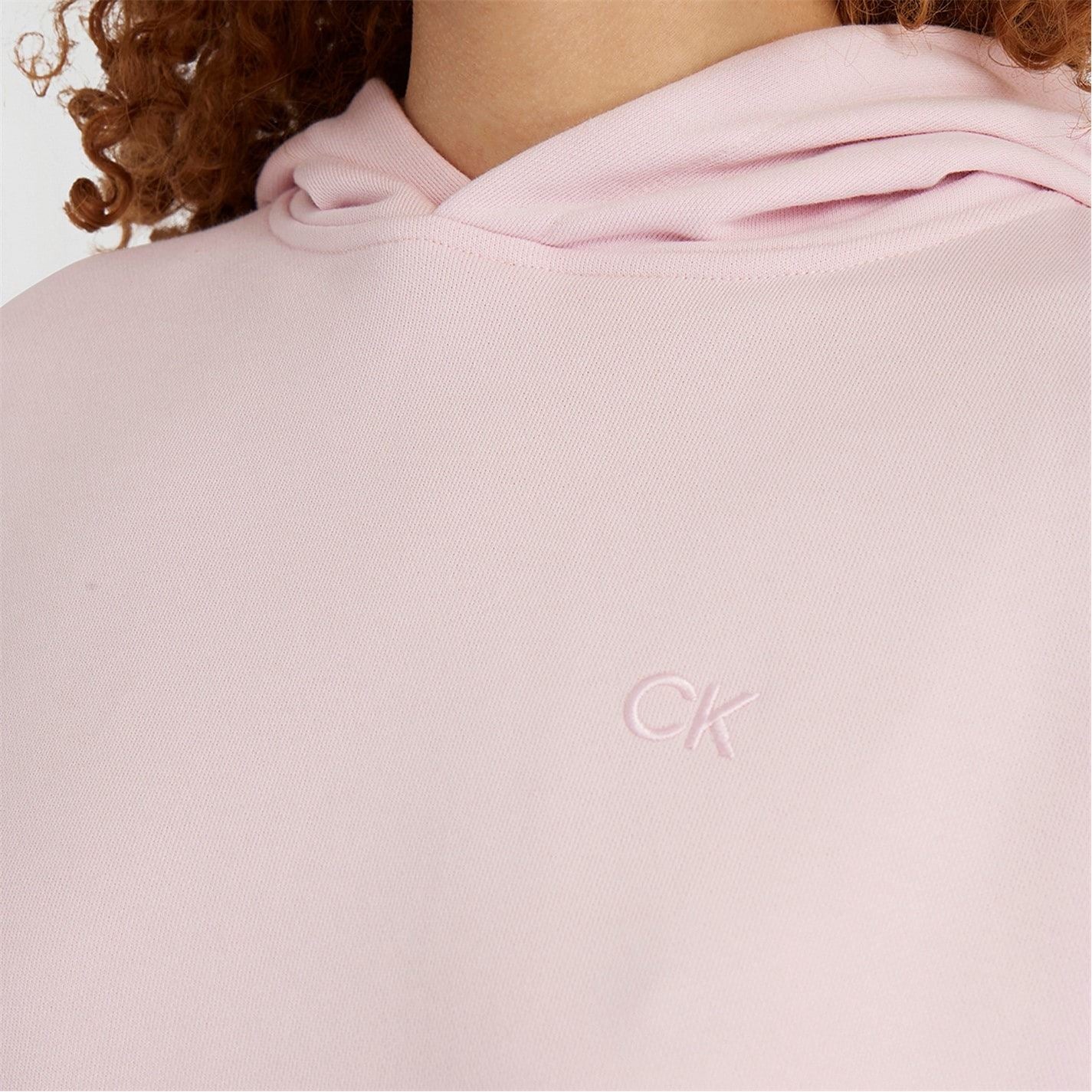 Calvin Klein Golf Cropped Relaxed Fit Drop Shoulder Hoodie