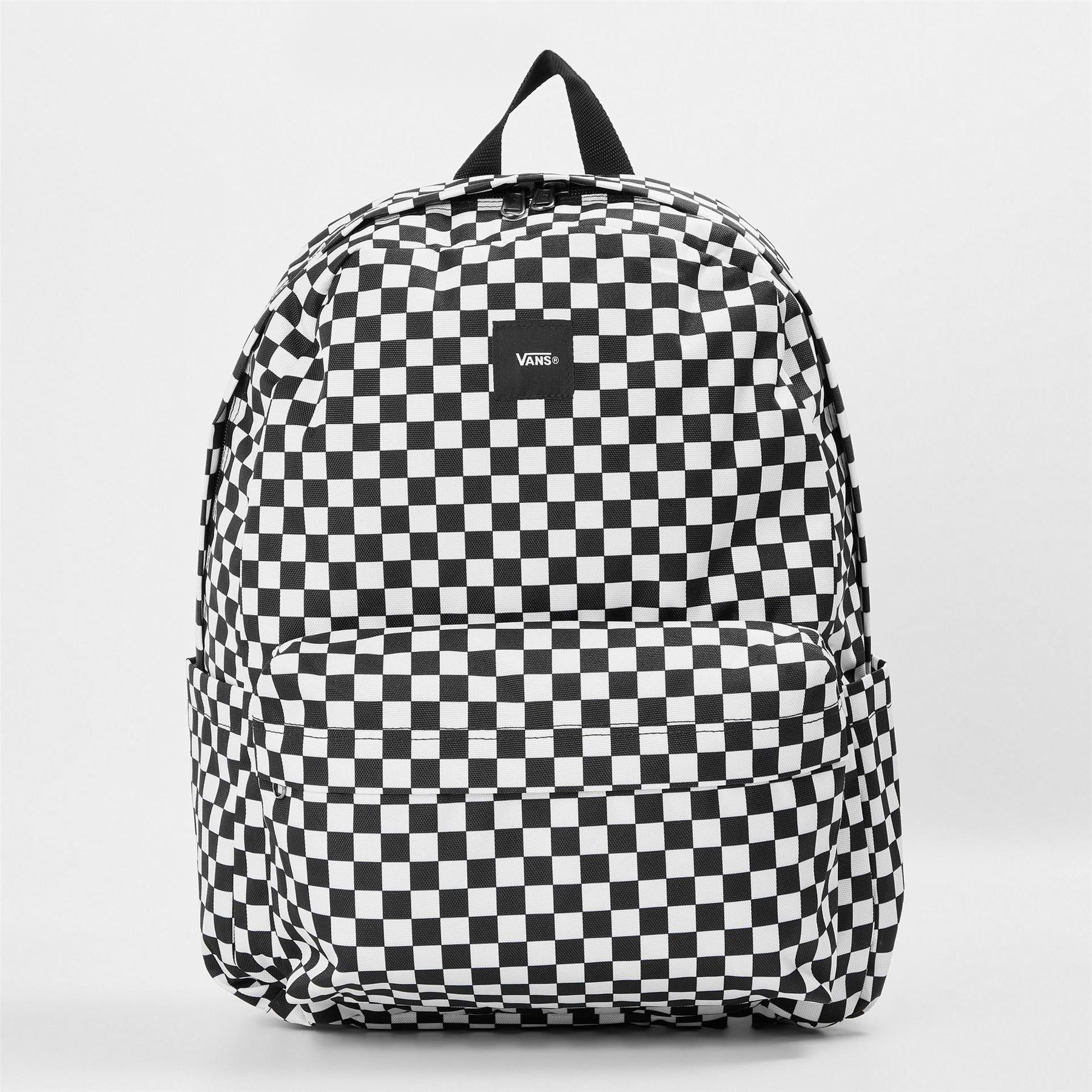 Vans Old Skool Plaid Print Logo Patch Backpack