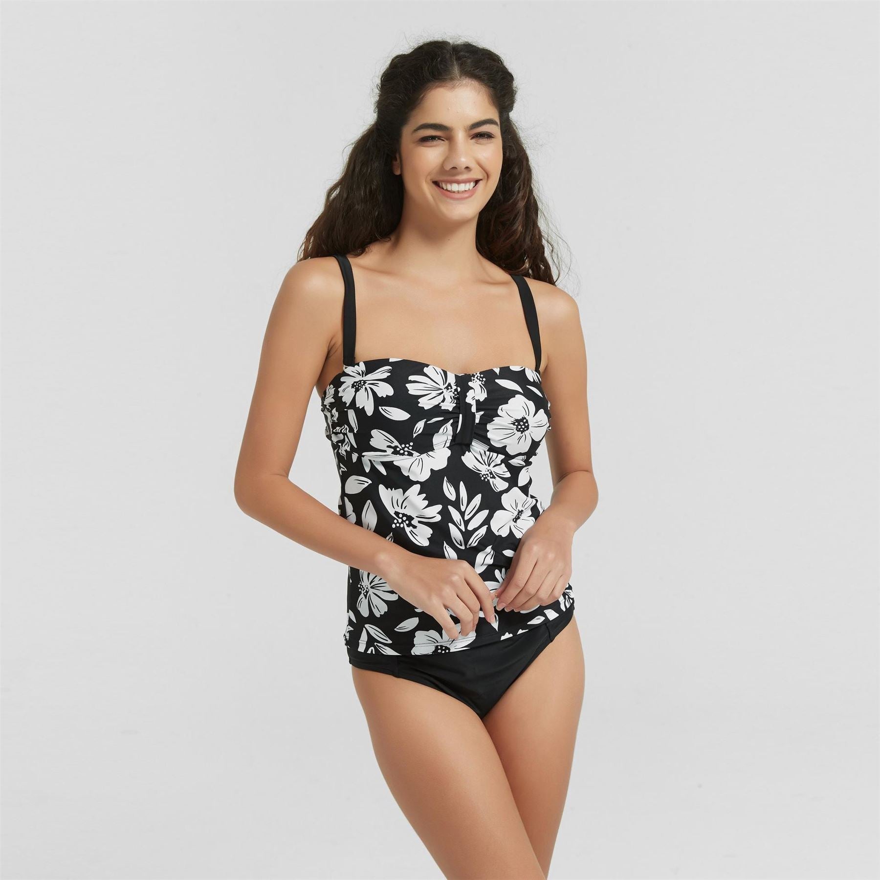 Be You Ruch Sweetheart Neck Tank Top