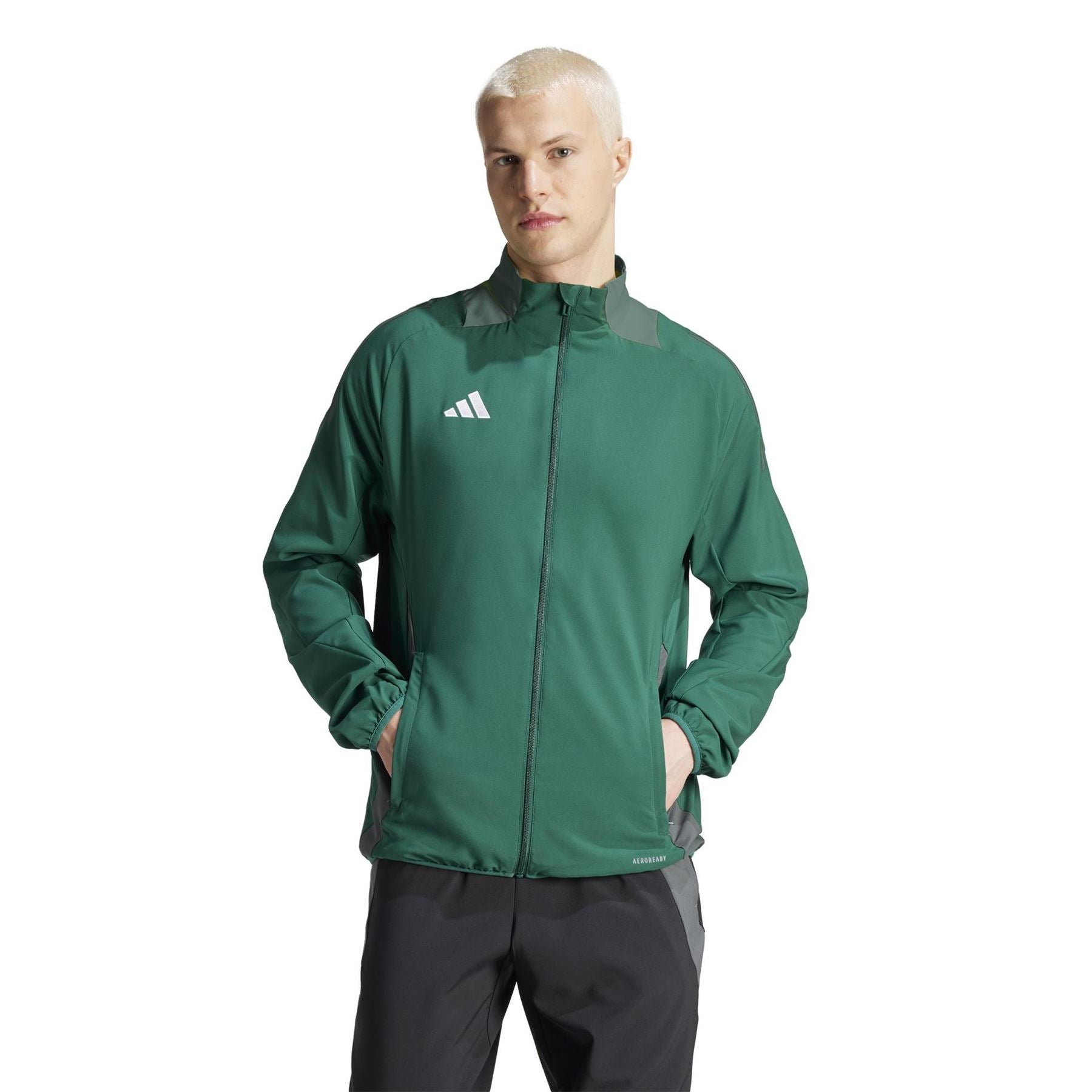 adidas Funnel Neck High Collar Long Sleeve Athletic Top