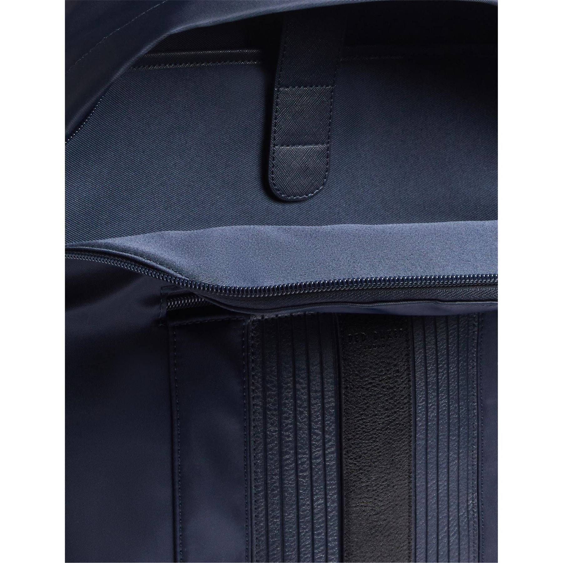 Ted Baker Striped Rectangle Shape Rucksack with Silver Tone Hardware