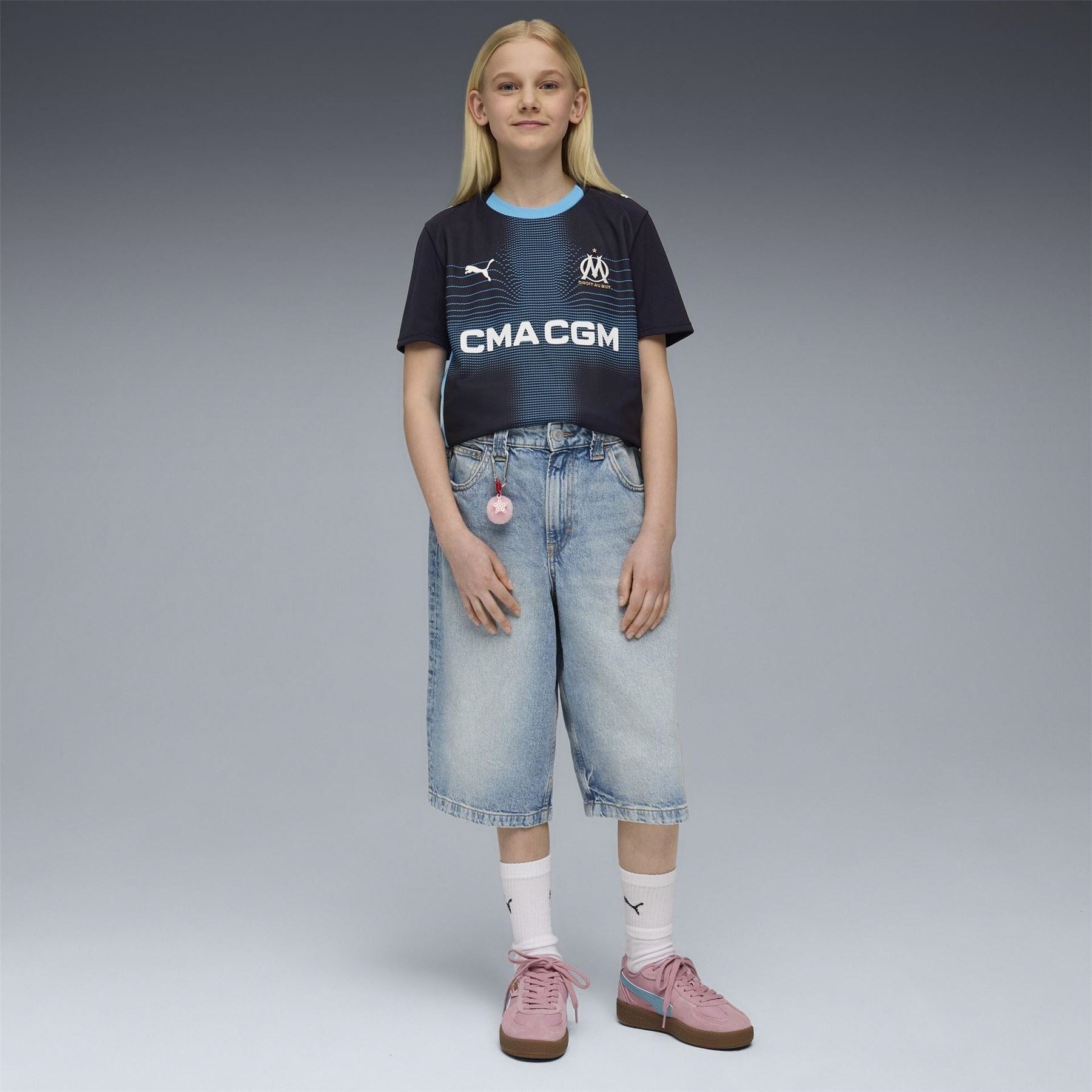 Puma Olympique Marseille Away Shirt 2025 2026 Juniors