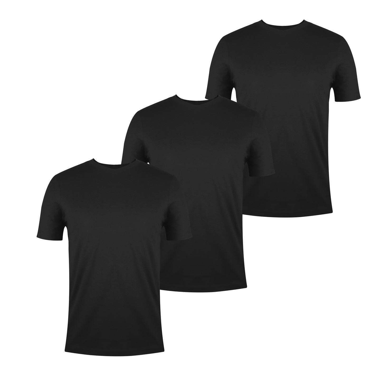 Donnay Mens Three Pack V Neck T-Shirt