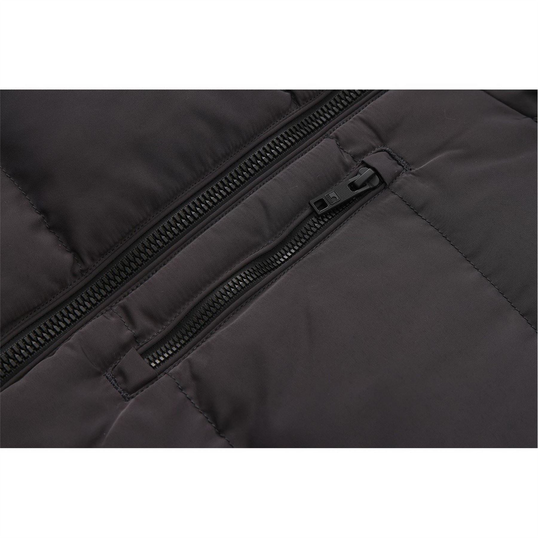 SoulCal Mens Cal 2 Zip Bubble Jacket For