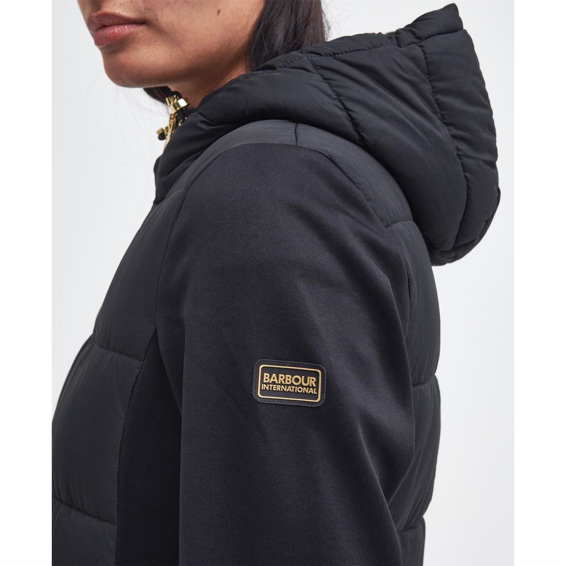 Barbour International Bondar Quilted Hooded Hybrid Jacket
