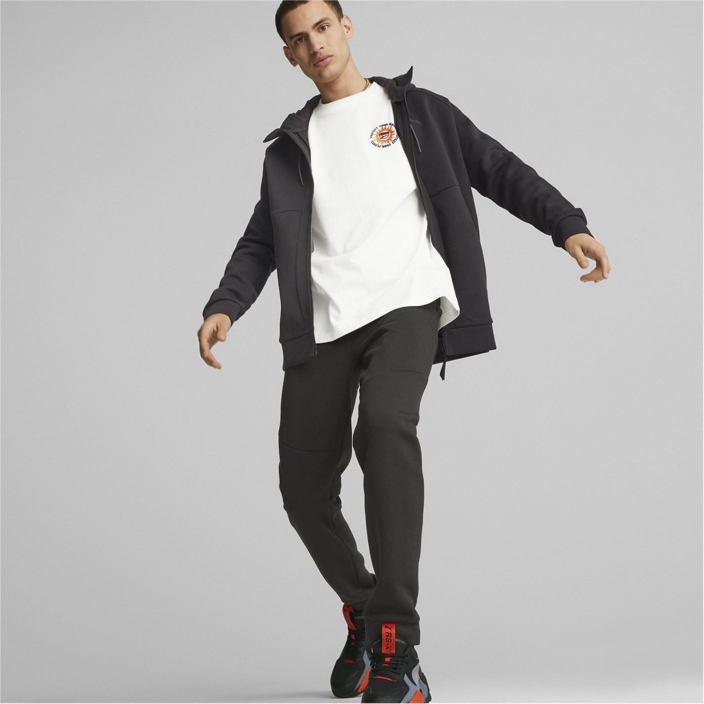 Puma Pumatech Hooded Sweat Jacket with Ribbed Cuff