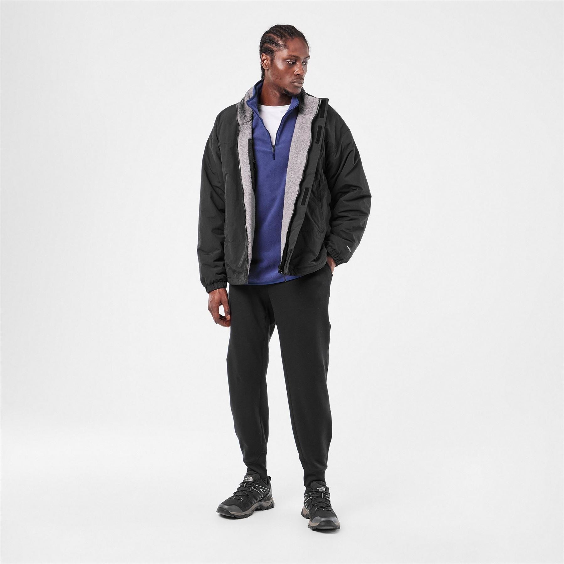 The North Face Yumiori Reversible Full Zipper Solid Patterned Jacket