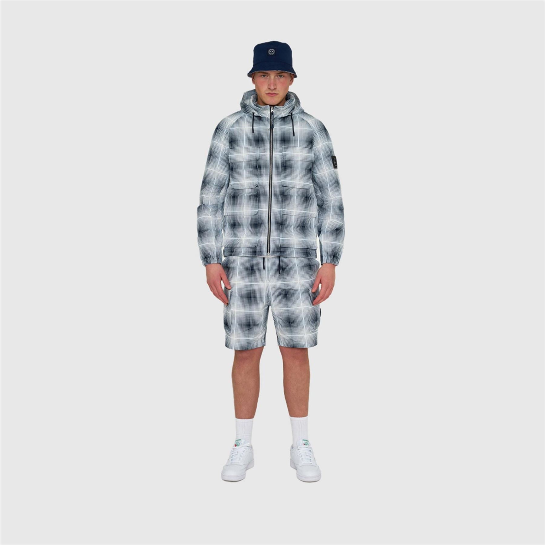 Marshall Artist Shadow Check Short Puffer Jacket
