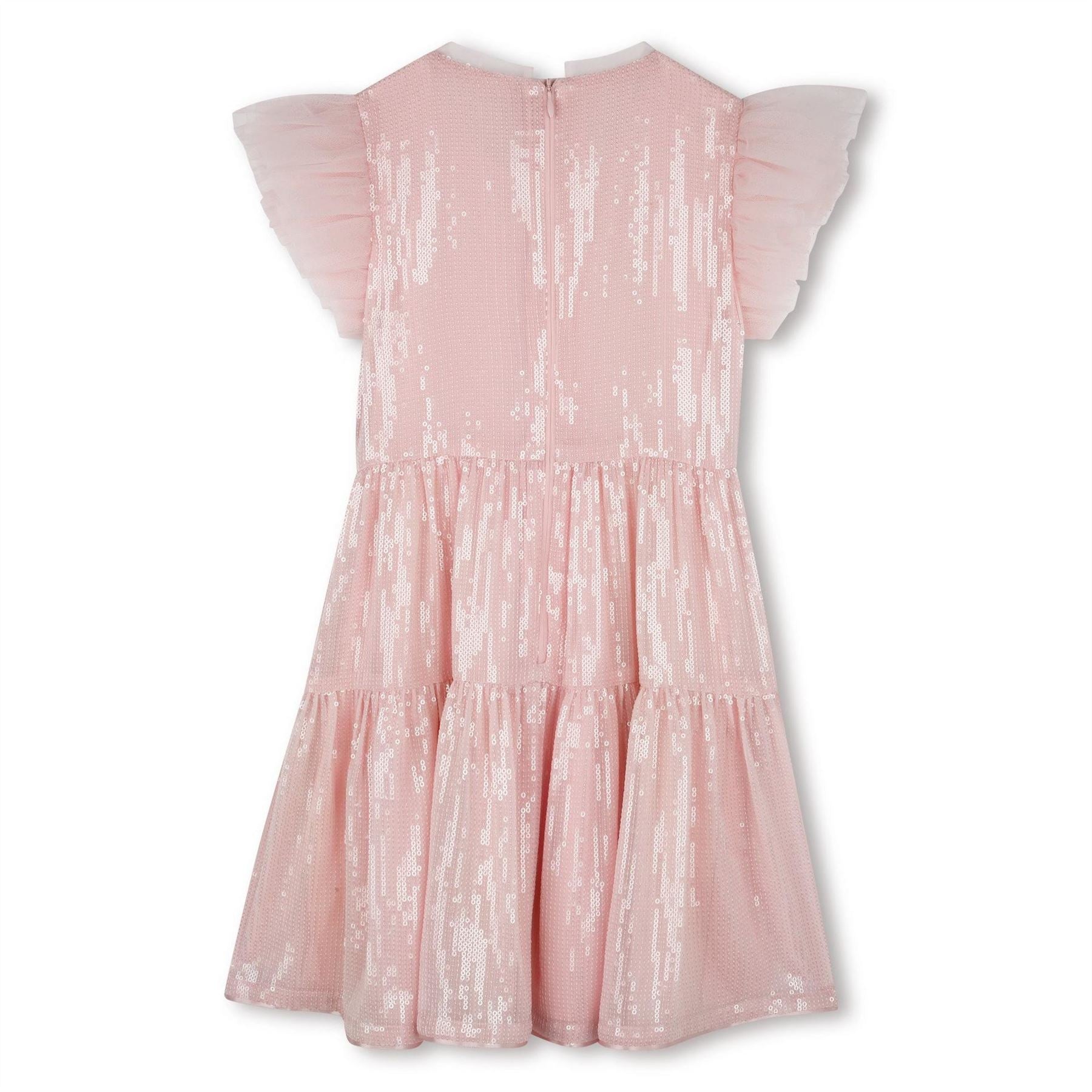 Billieblush Juniors Crew Neck Knee Length Peplum Dress